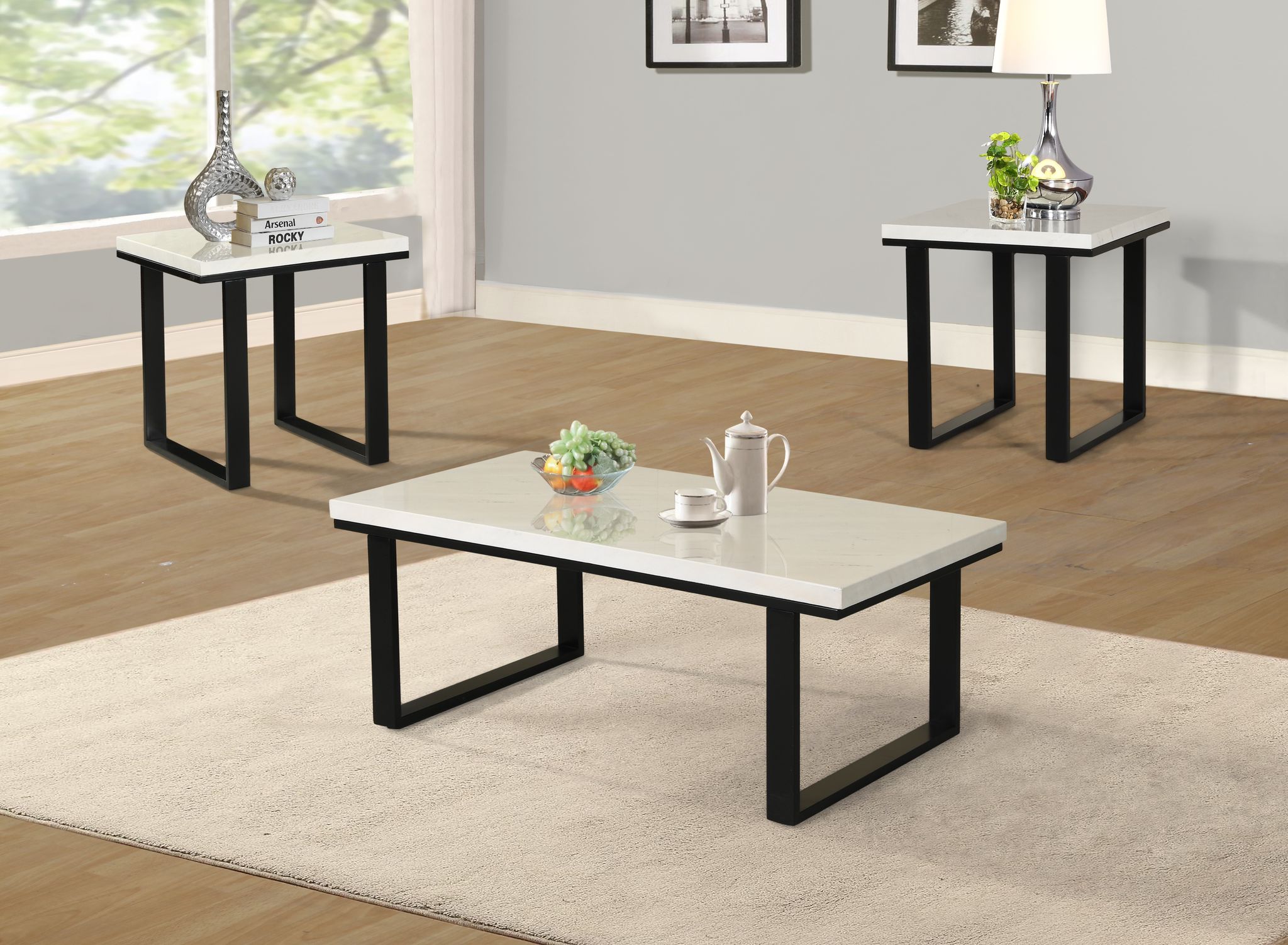 Image of coffee tables set 3pcs - 474.