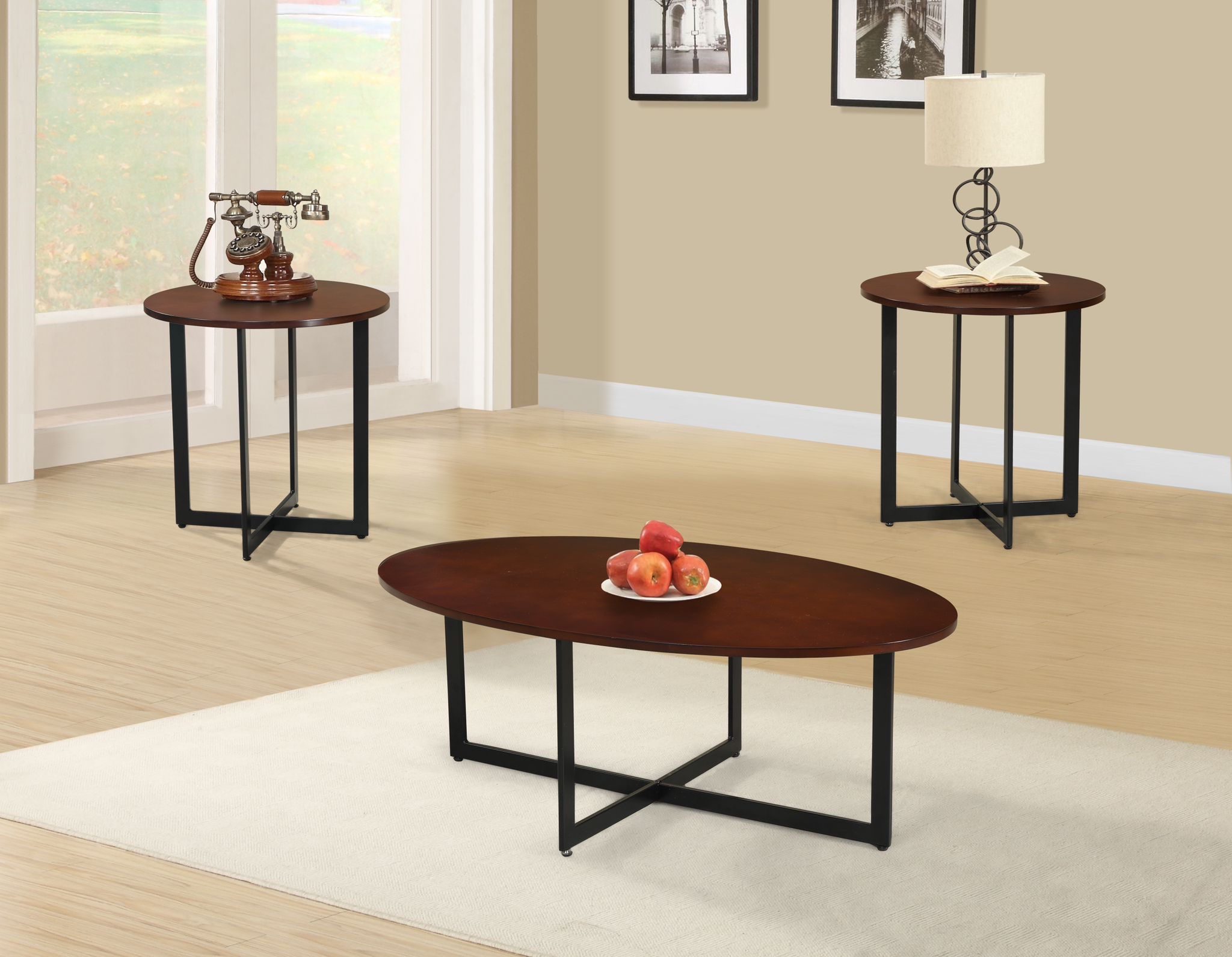 Image of coffee tables set 3pcs - 476.