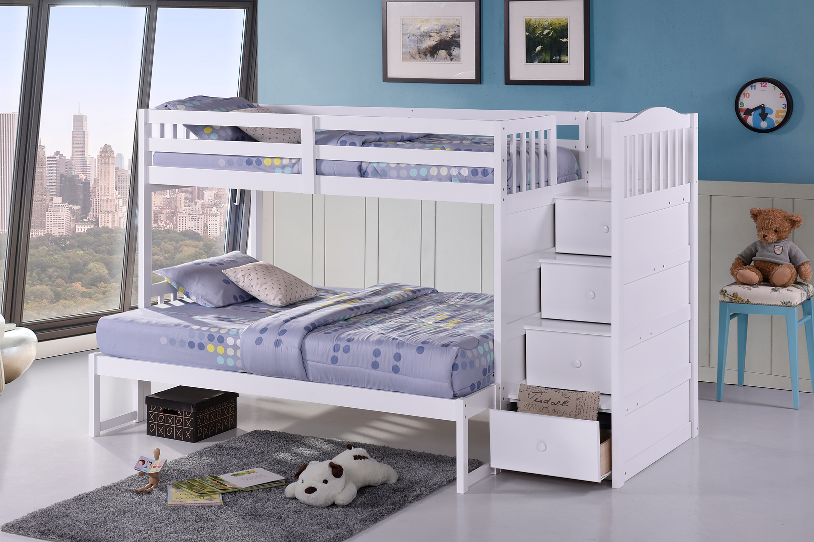 Image of bunk bed - b-5900-ek single/double.