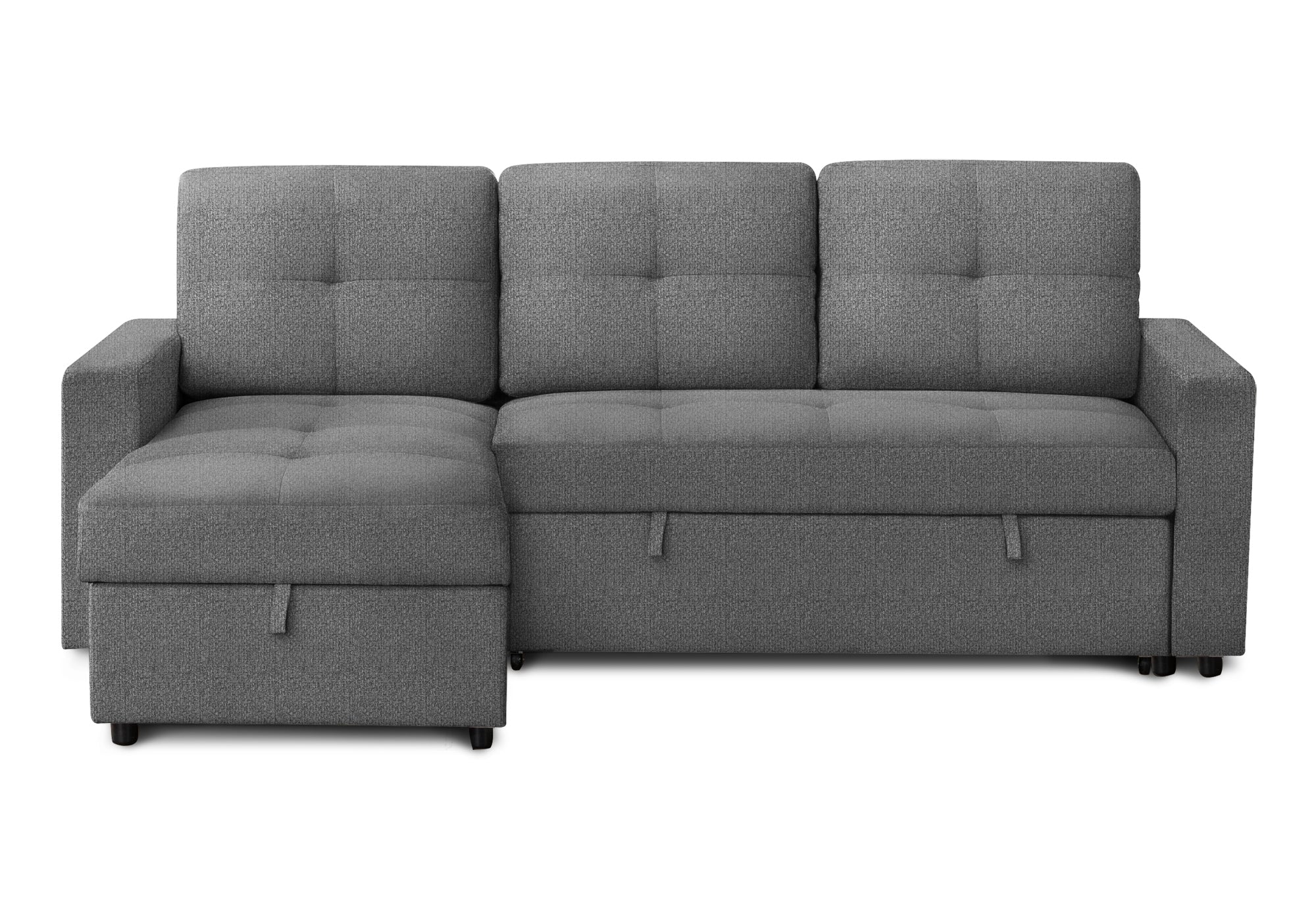 SOFA LIT - RANGEMENT G/D TISSU GRIS #LUMOS-13 – 8A14L13
