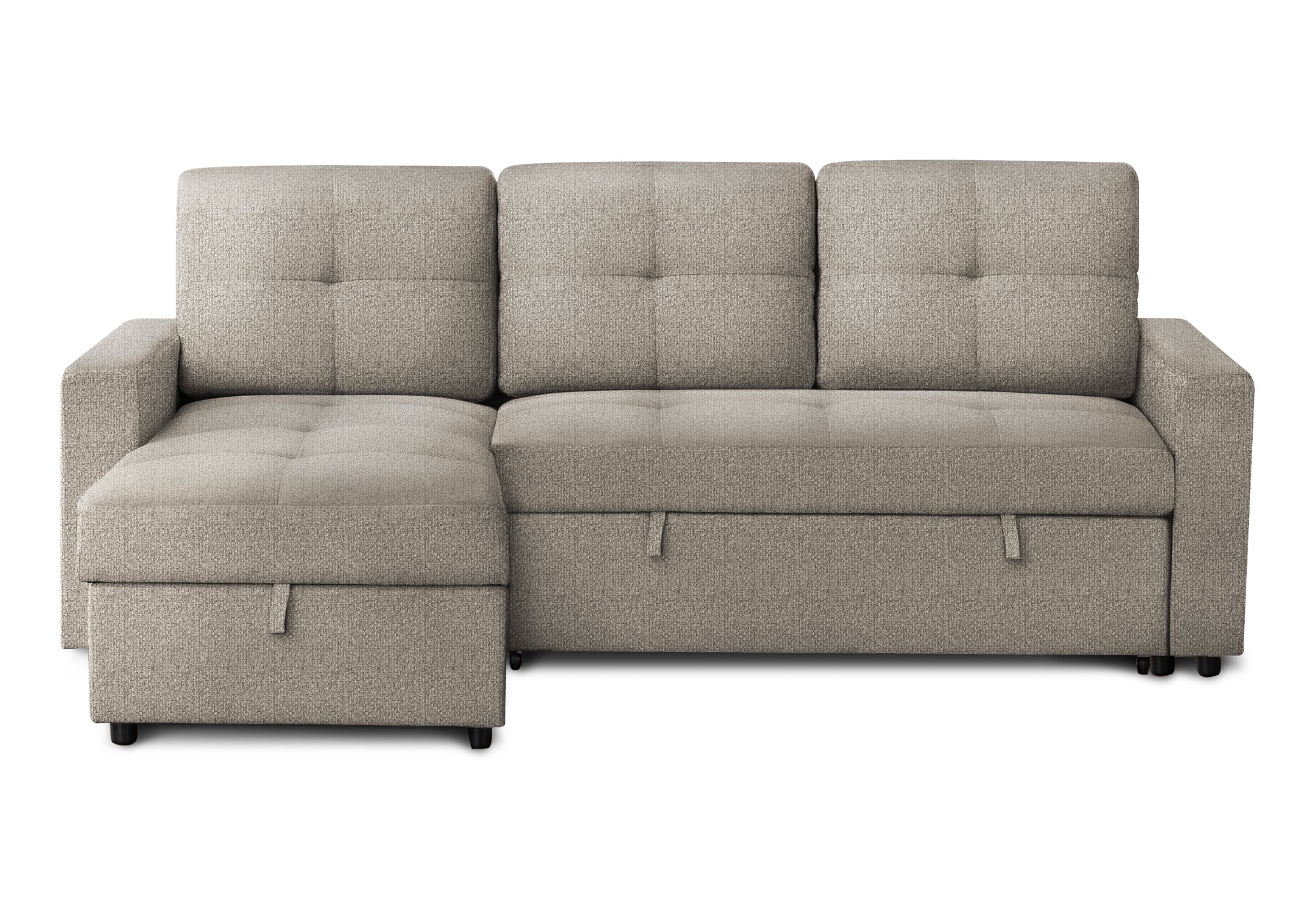 SOFA LIT - RANGEMENT G/D TISSU BRUN #LUMOS-31 – 8A14L31