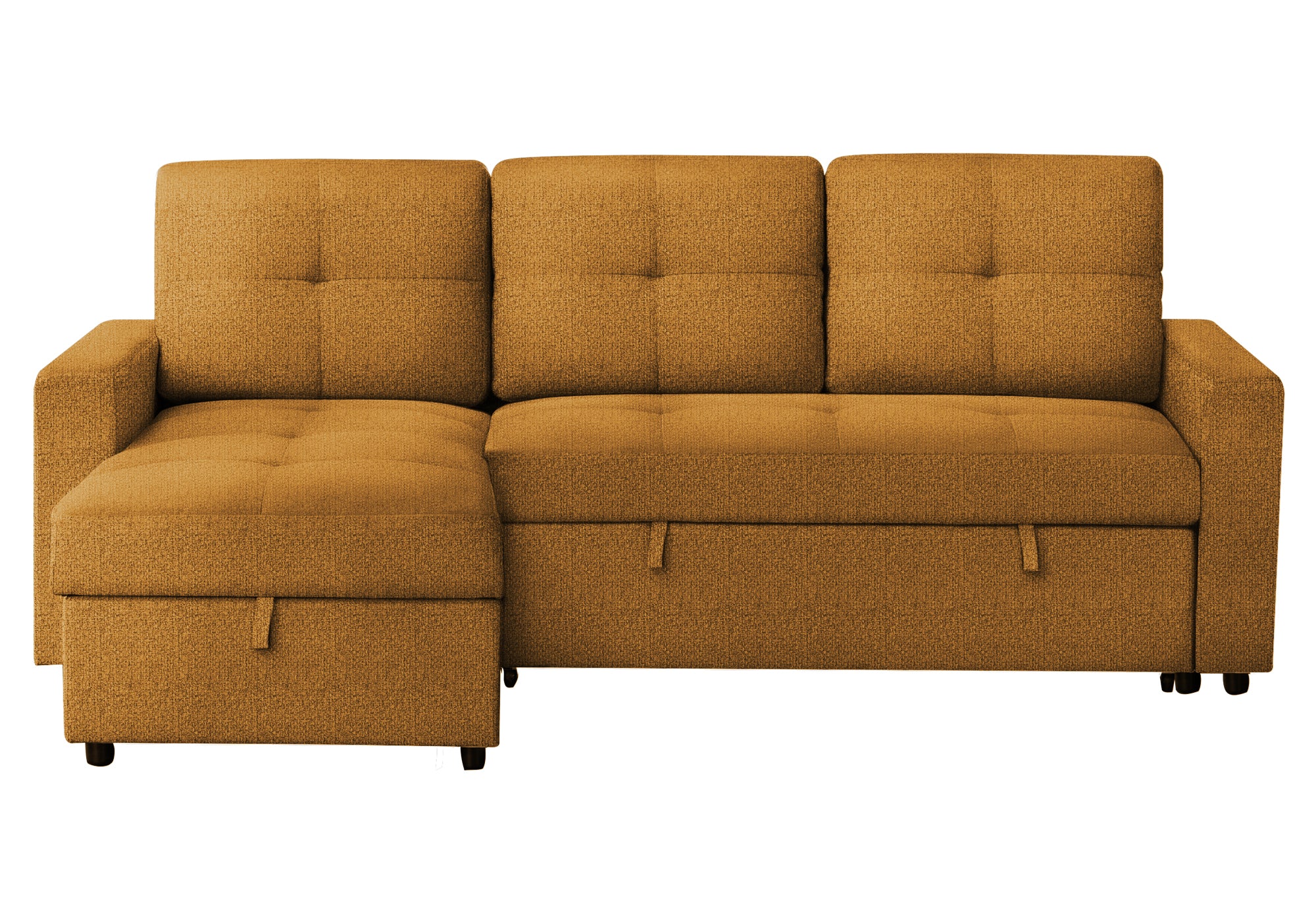 SOFA LIT - RANGEMENT G/D TISSU ORANGE #LUMOS-68 – 8A14L68