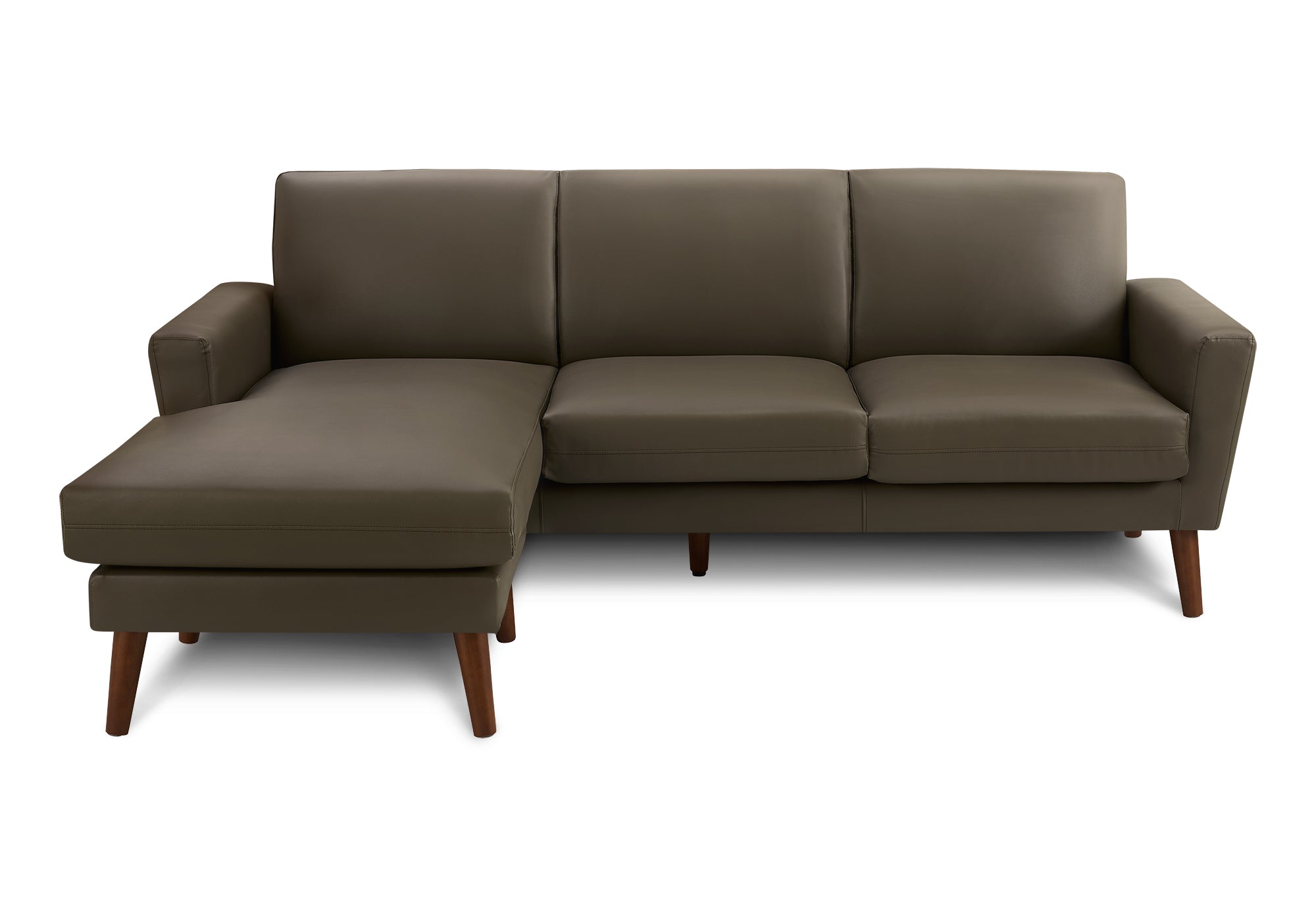 SOFA CHAISE LONGUE - G/D / PU BRUN #RA-08 – 8J24A08