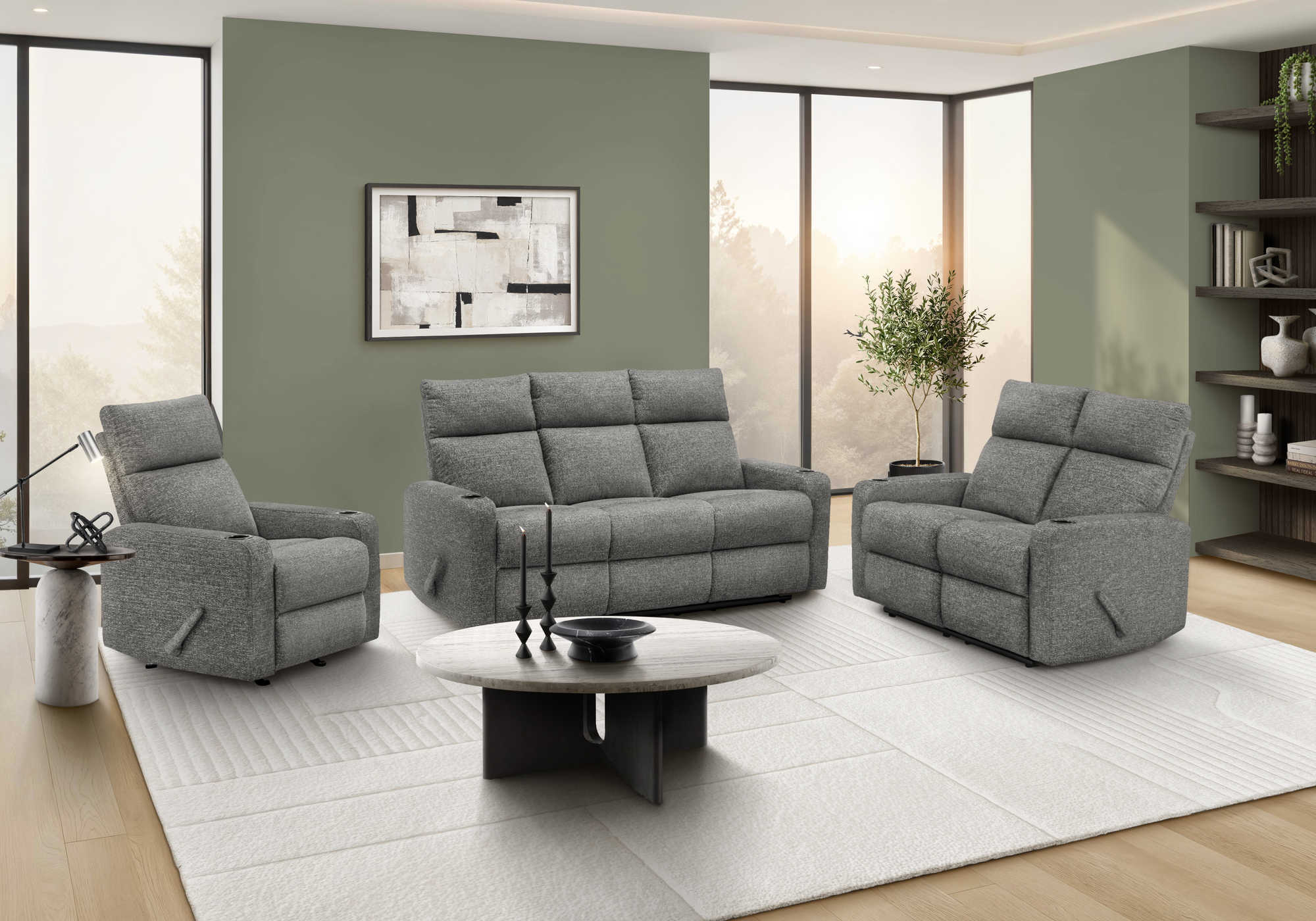 FAUTEUIL INCLINABLE - BASCULE / GRIS JIALIAN # CB0019 – 8M11019