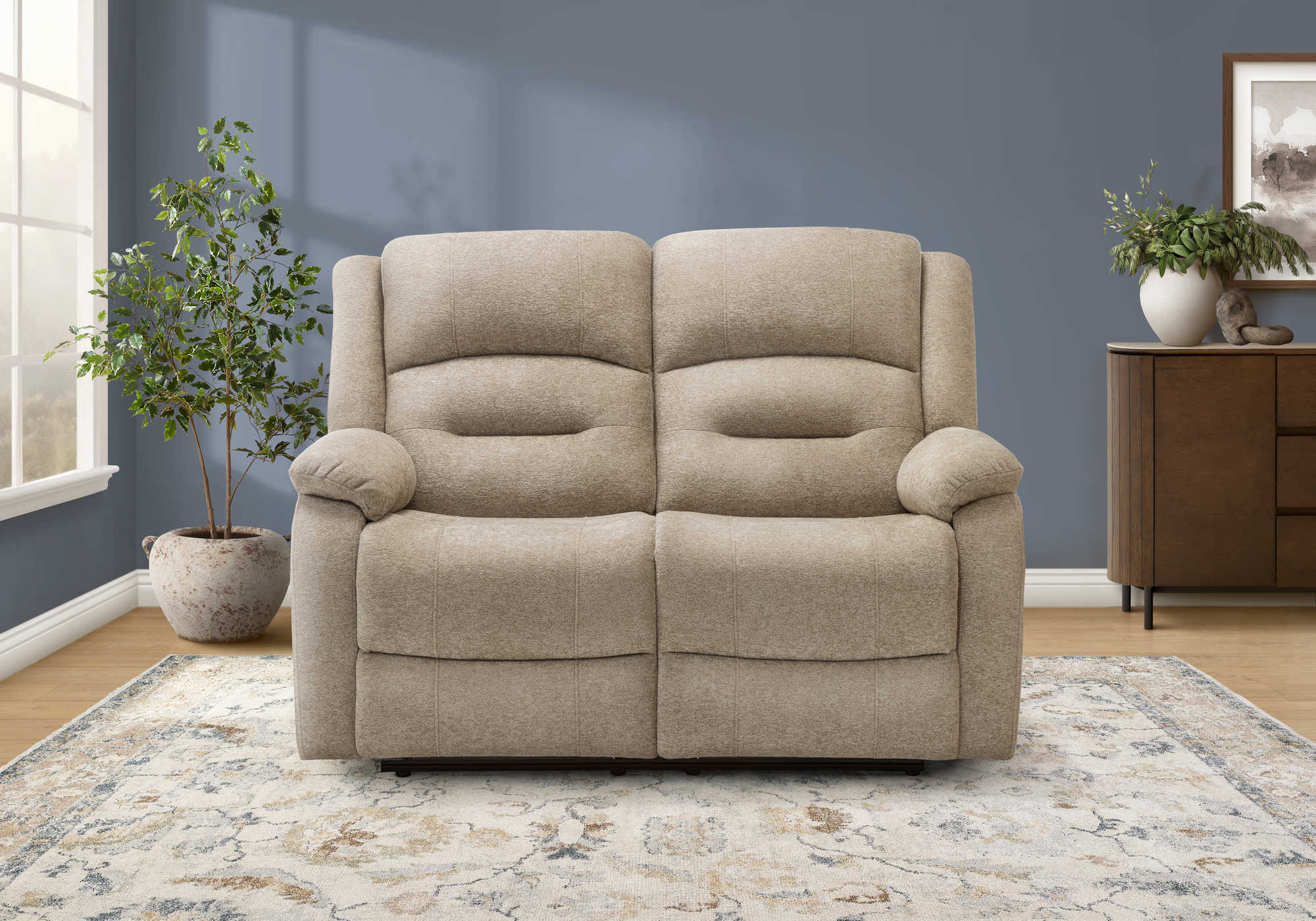 CAUSEUSE INCLINABLE - MOTORISER / USB BEIGE SKY # 2514-06 – 8P22406
