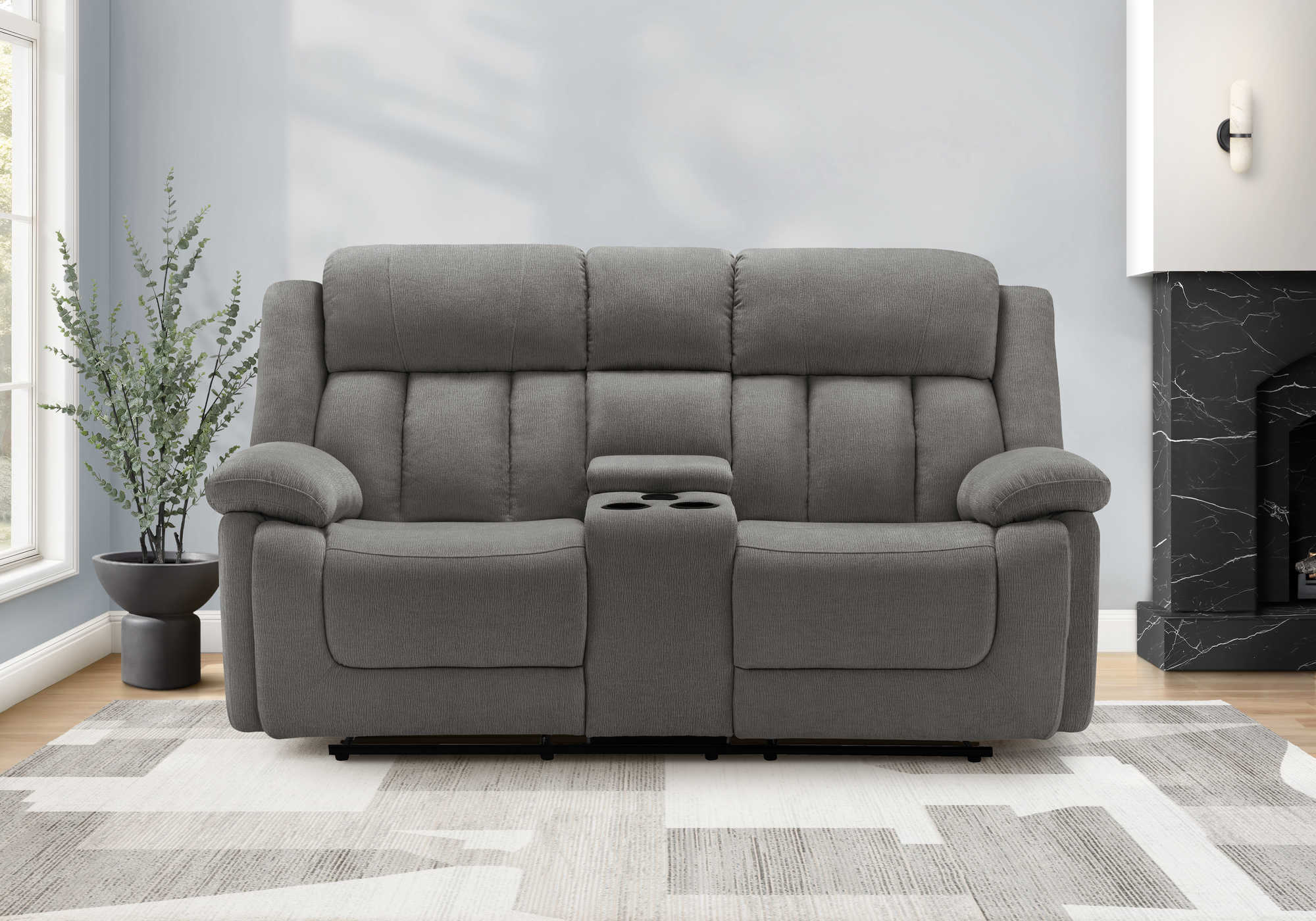 CAUSEUSE INCLINABLE - MOTORISER / CONSOLE / USB GRIS # 453 – 8P42453