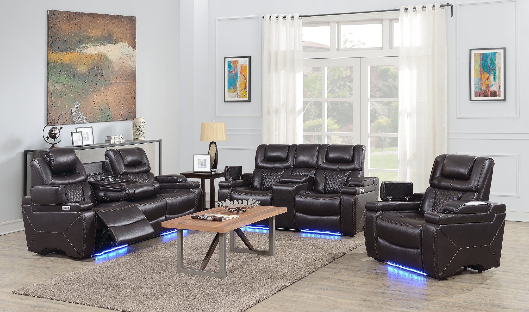 TRANSFORMER ENSEMBLE SOFA INCLINABLE ELECTRIQUE 3 MORCEAUX