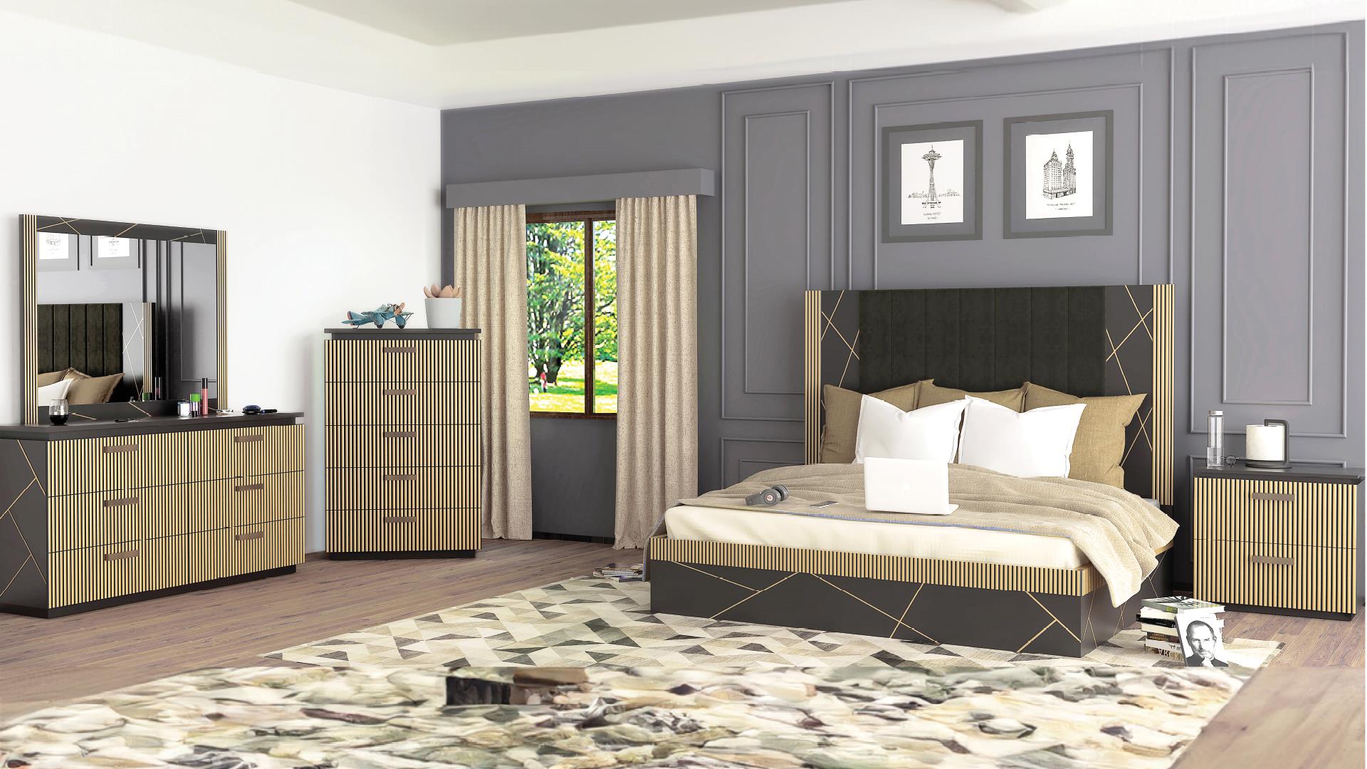 Image of allure bedroom set 8pcs.