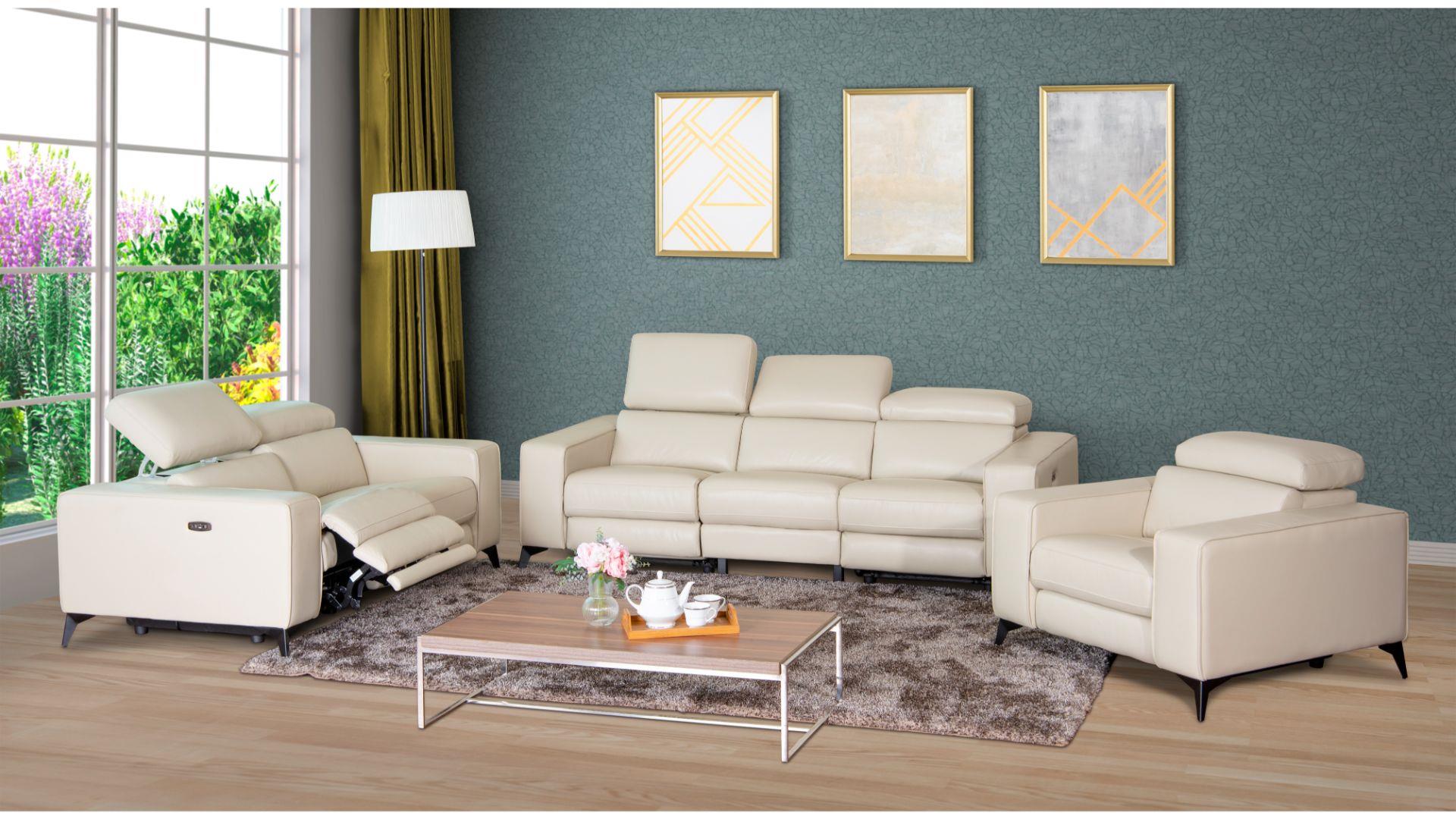 ENSEMBLE CANAPÉ INCLINABLE ELECTRIQUES AMIYAH 3PCS