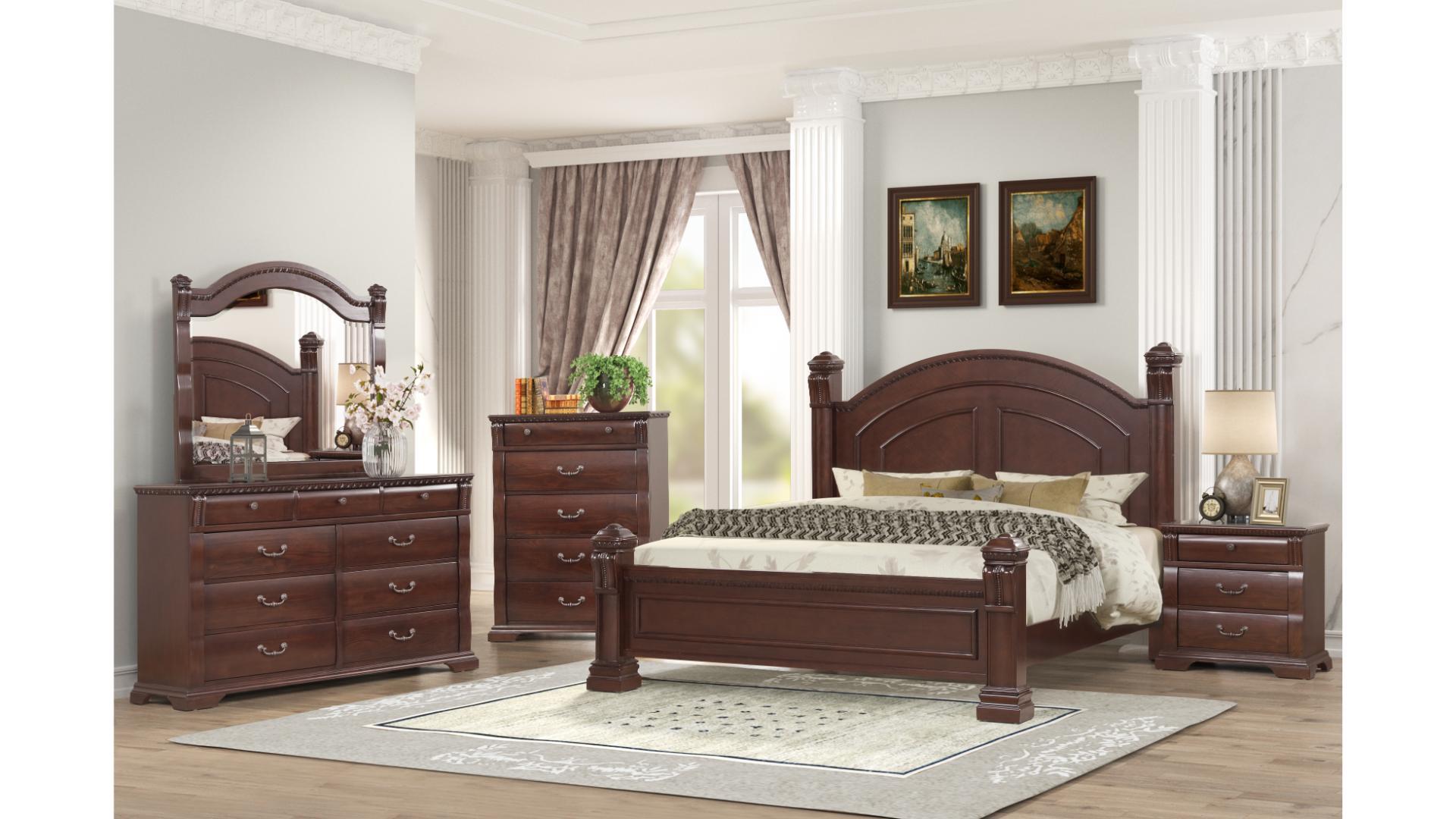 Image of aspen bedroom set 8pcs.