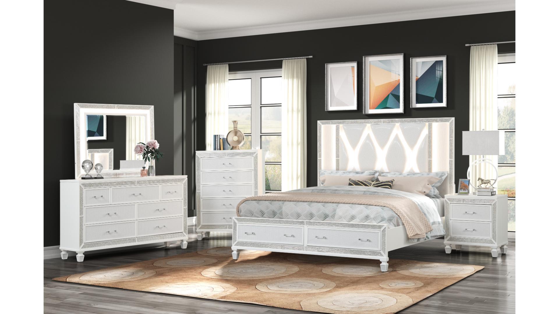 Image of crystal bedroom set 8pcs.