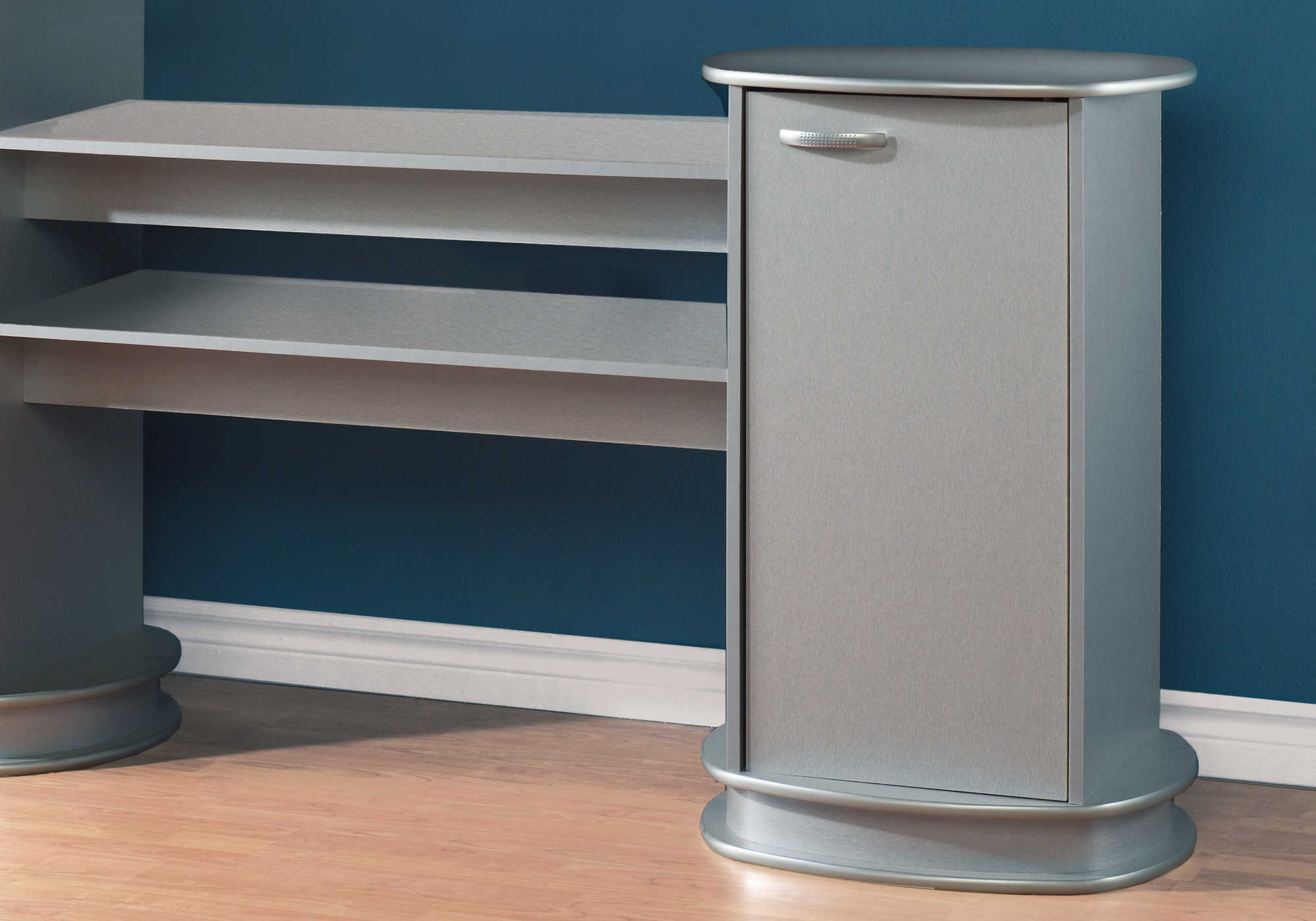 BIBLIOTHEQUE - GRIS / UNITE DE RANGEMENT – ET 1008