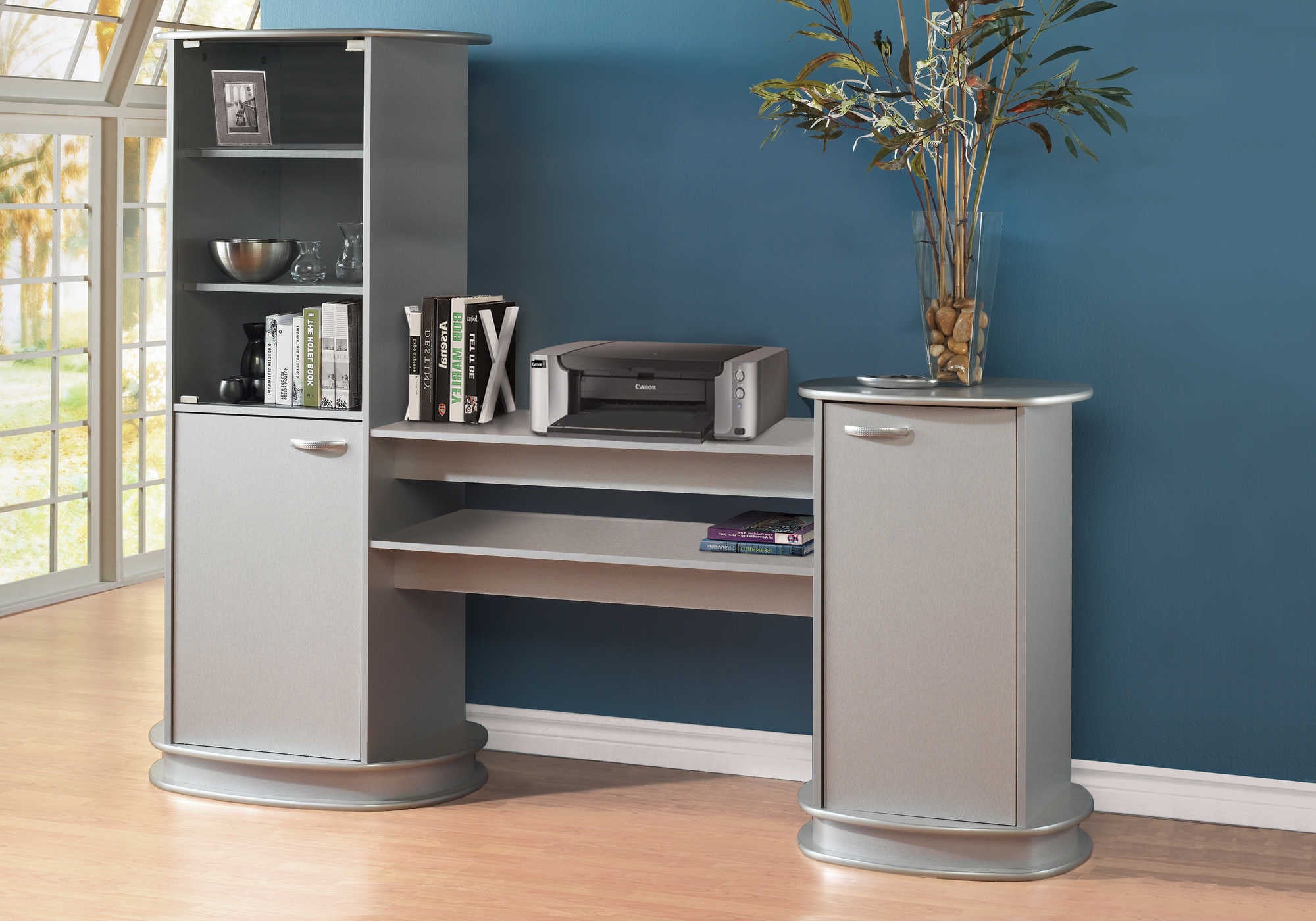 BIBLIOTHEQUE - GRIS / UNITE DE RANGEMENT – ET 1008