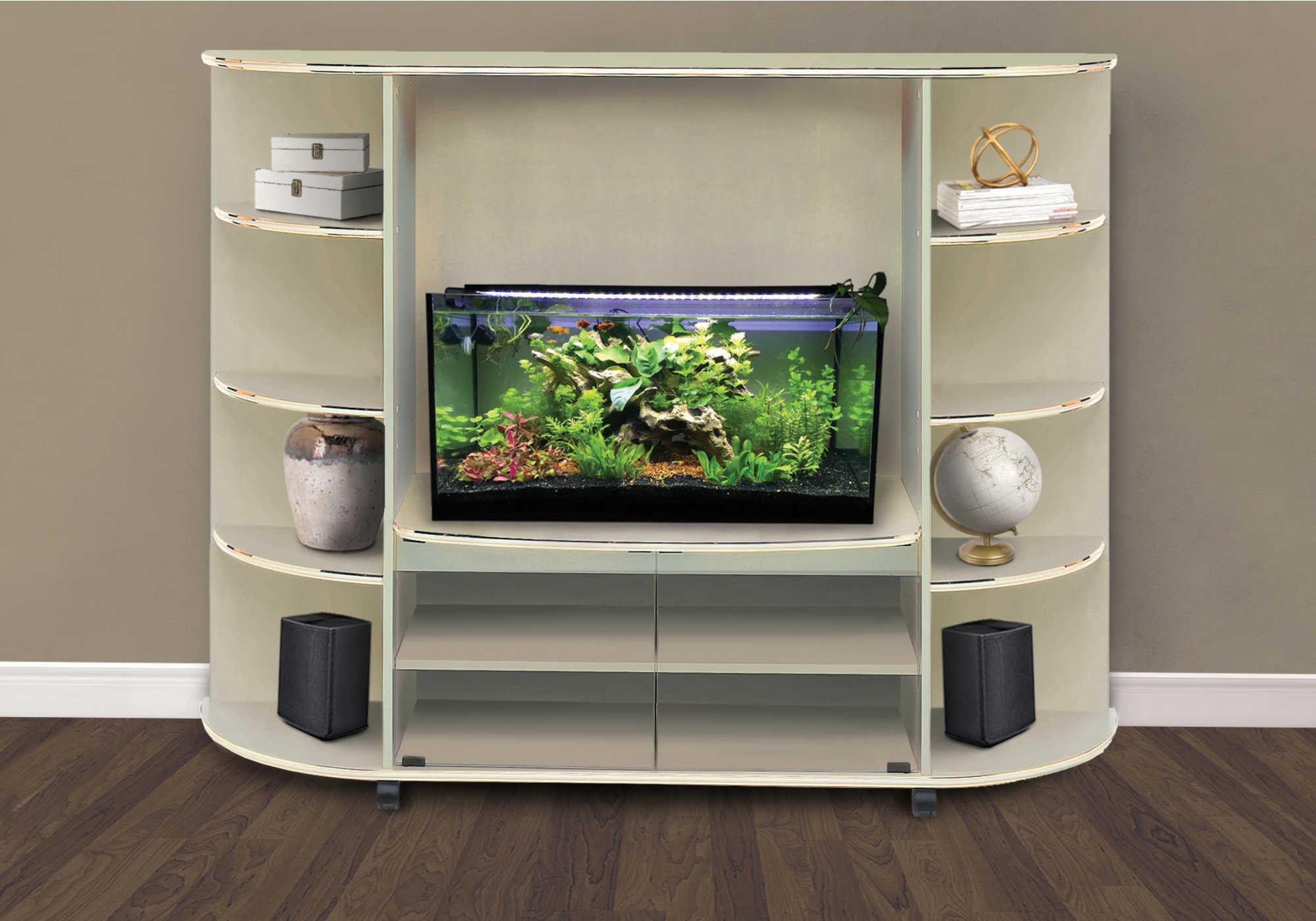 ETAGERE - BEIGE / OR UNITE DE RANGEMENT – ET 8405