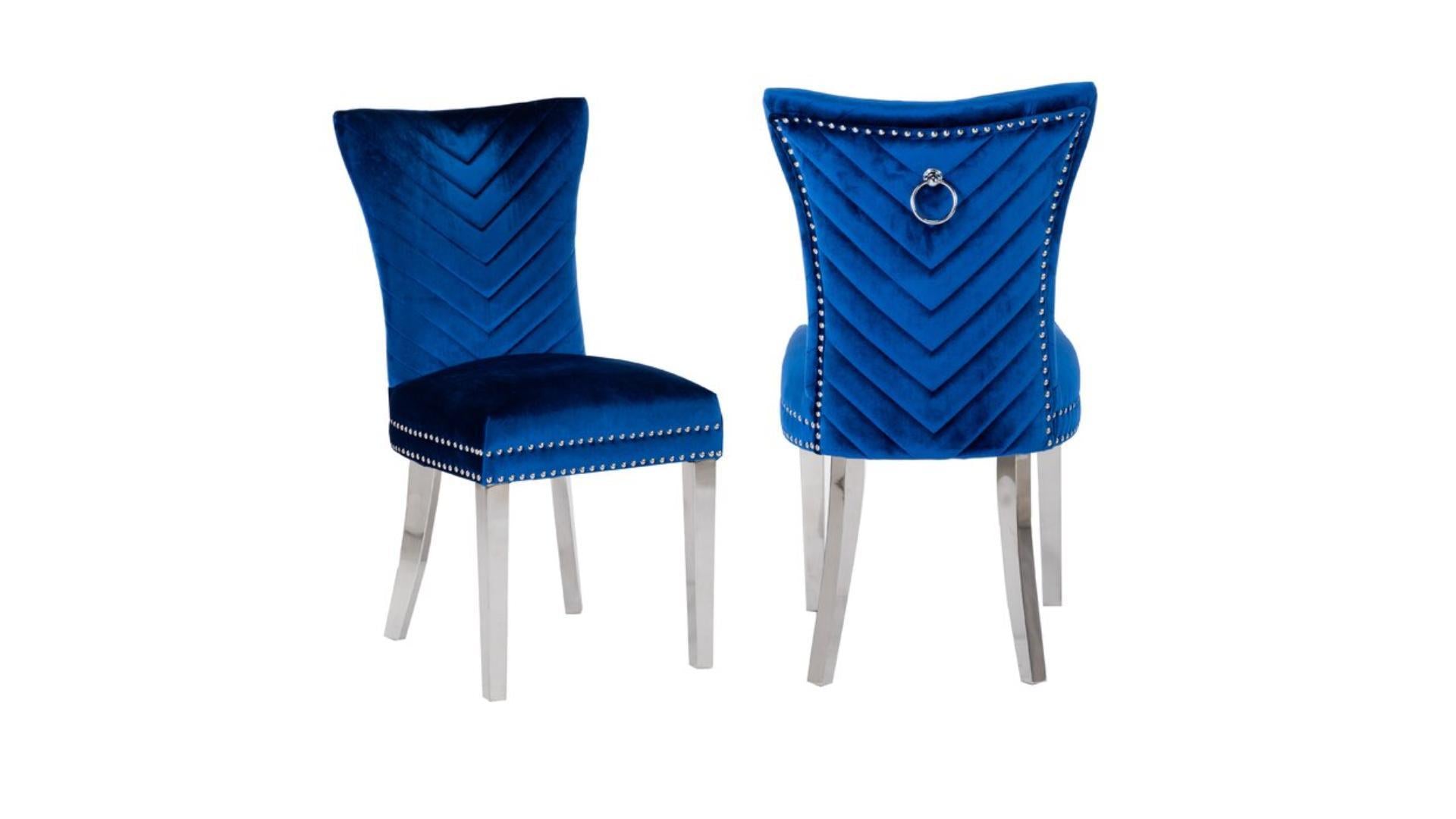 CHAISE DE CUISINE - ERICA VELOURS - 2 MORCEAUX