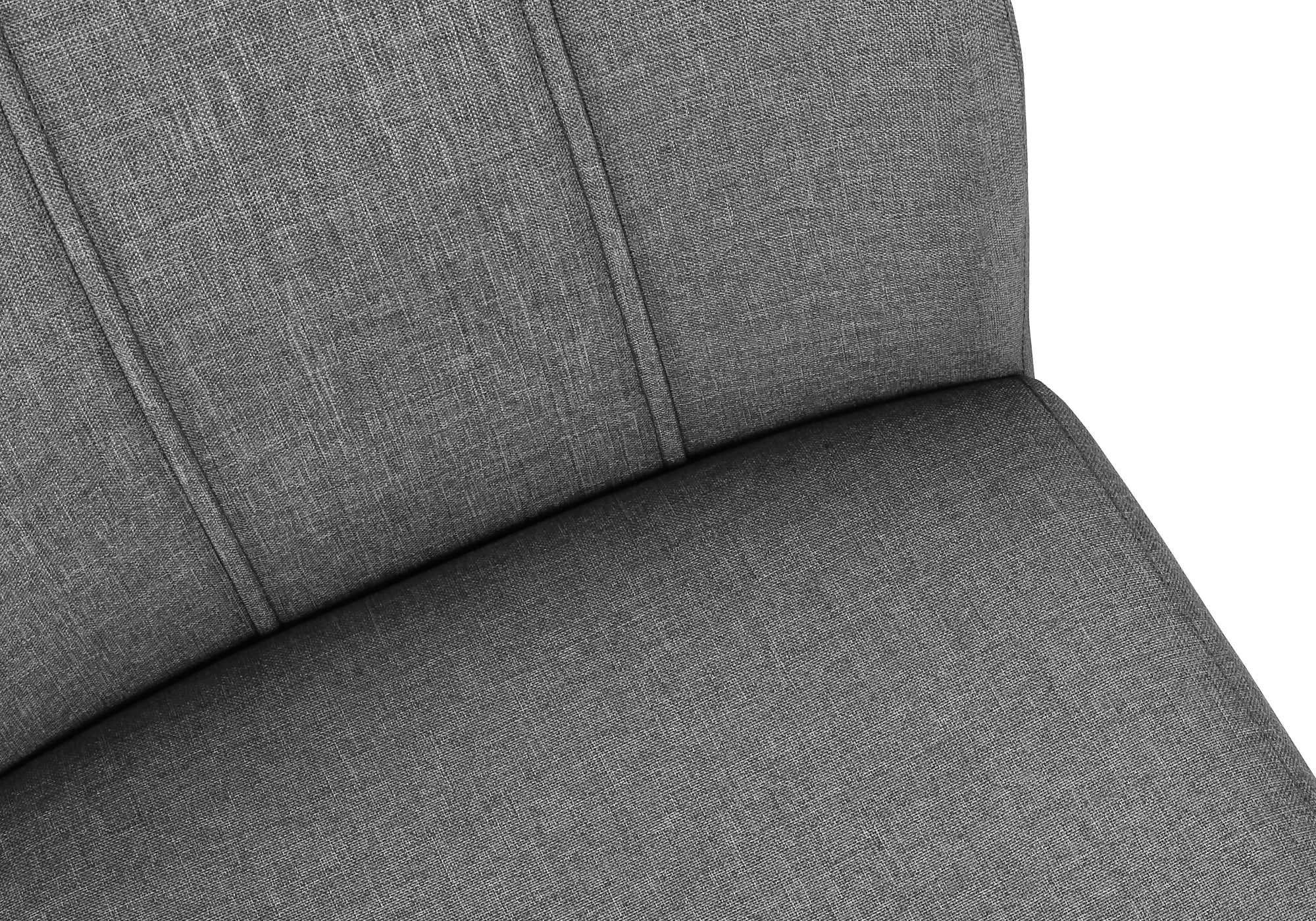 CHAISE - 2PCS - 39"H / TISSUS GRIS / CHROME – I 1061