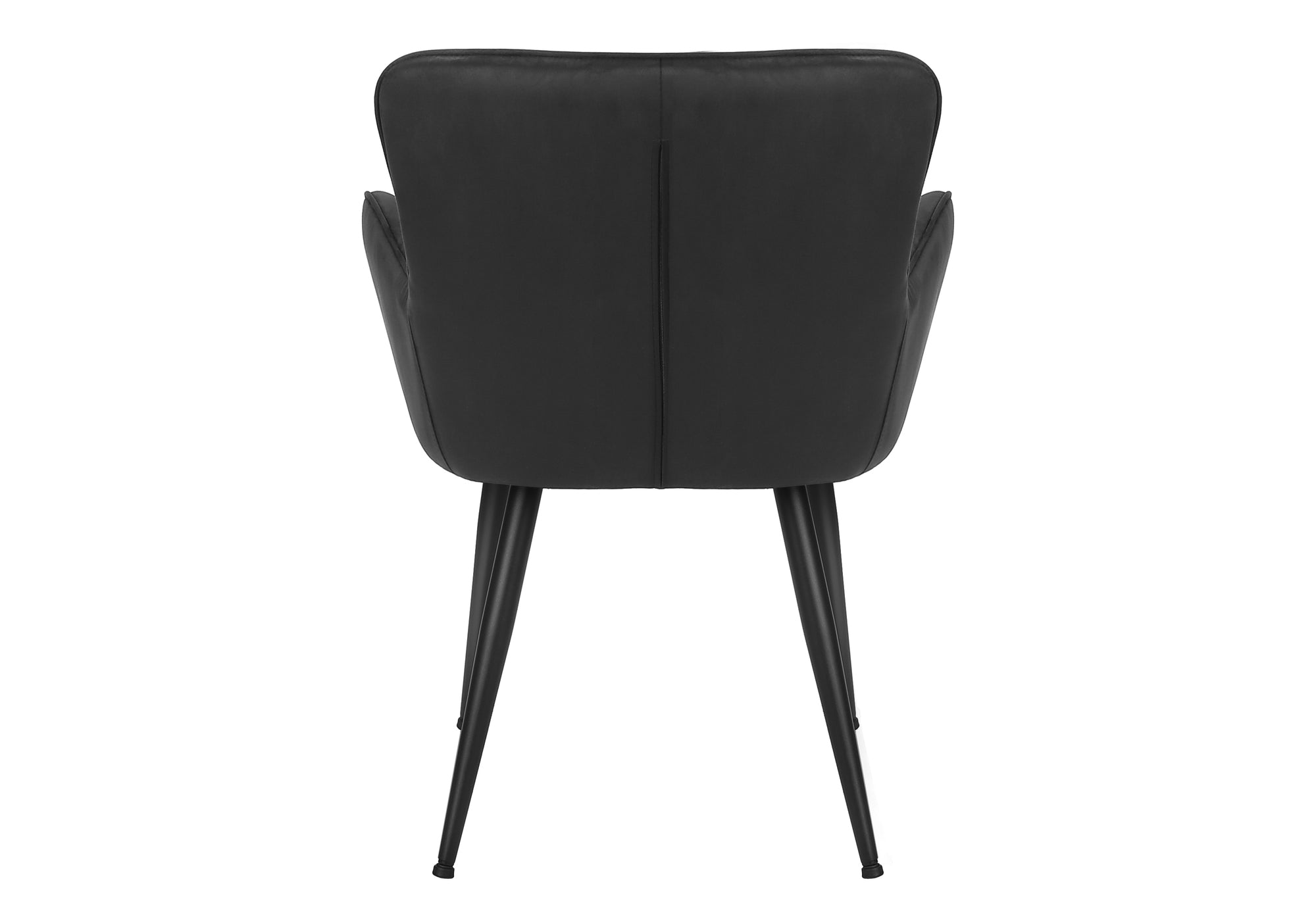 CHAISE - 2PCS / 33"H / SUEDE NOIR / METAL NOIR – I 1160