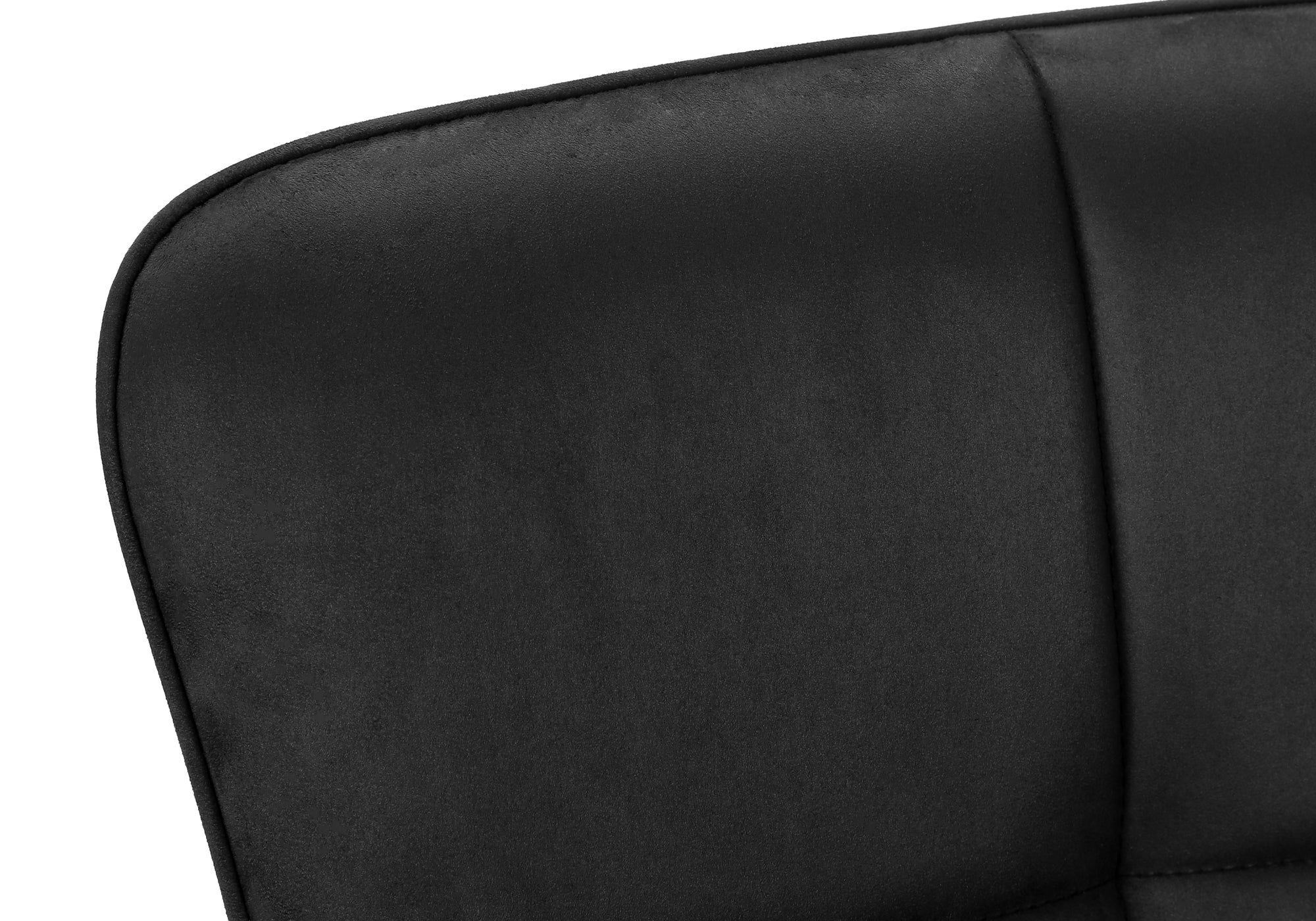 CHAISE - 2PCS / 33"H / SUEDE NOIR / METAL NOIR – I 1160