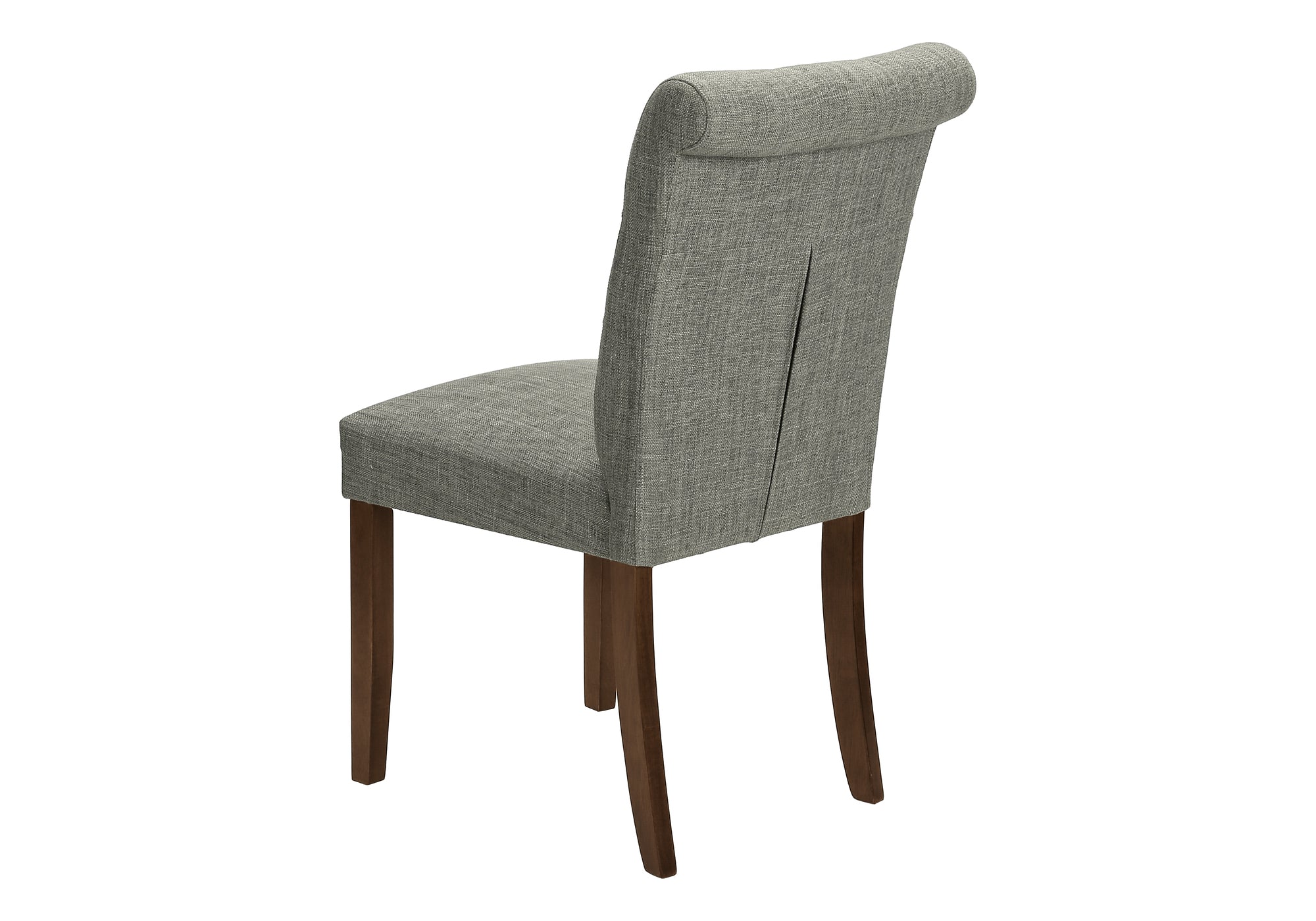 CHAISE - 2PCS - 38"H / REMBOURREE TISSU GRIS – I 1218