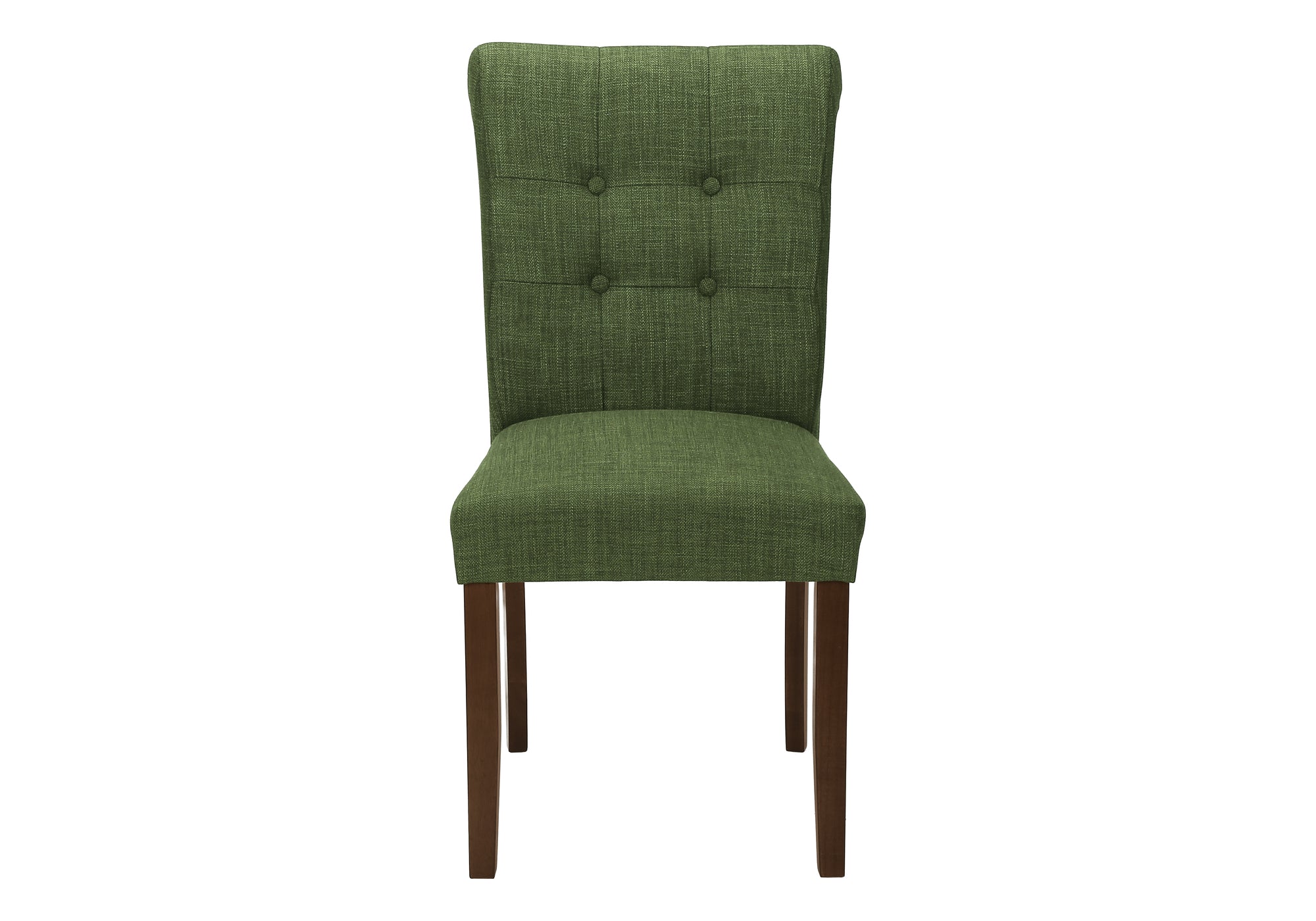 CHAISE - 2PCS - 38"H / REMBOURREE TISSU VERT – I 1219