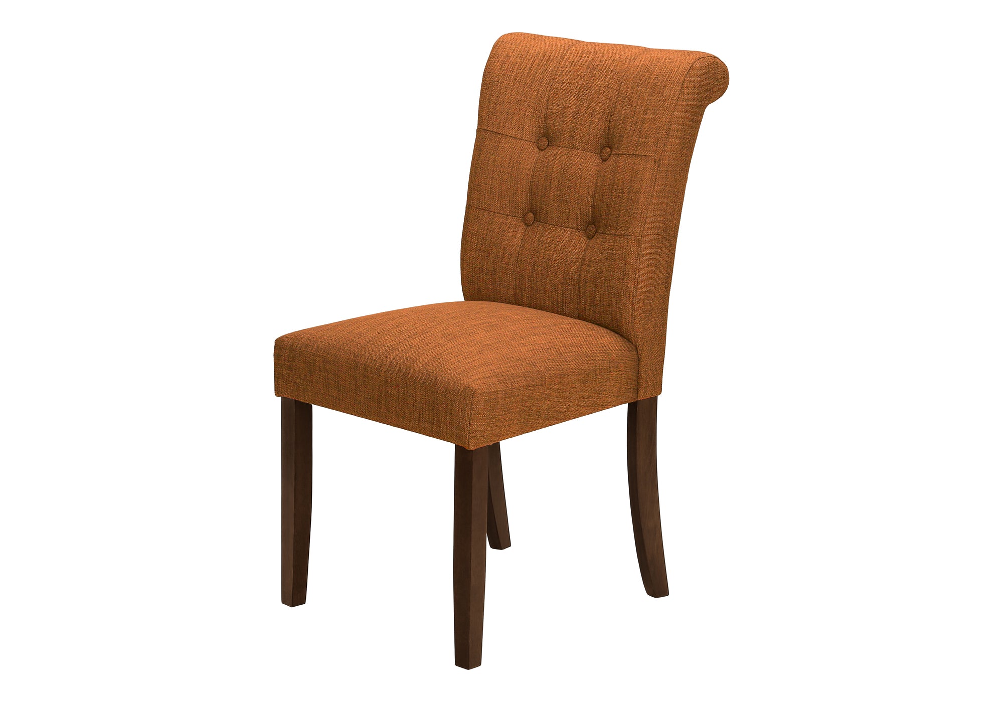 CHAISE - 2PCS - 38"H / REMBOURREE TISSU ORANGE – I 1221