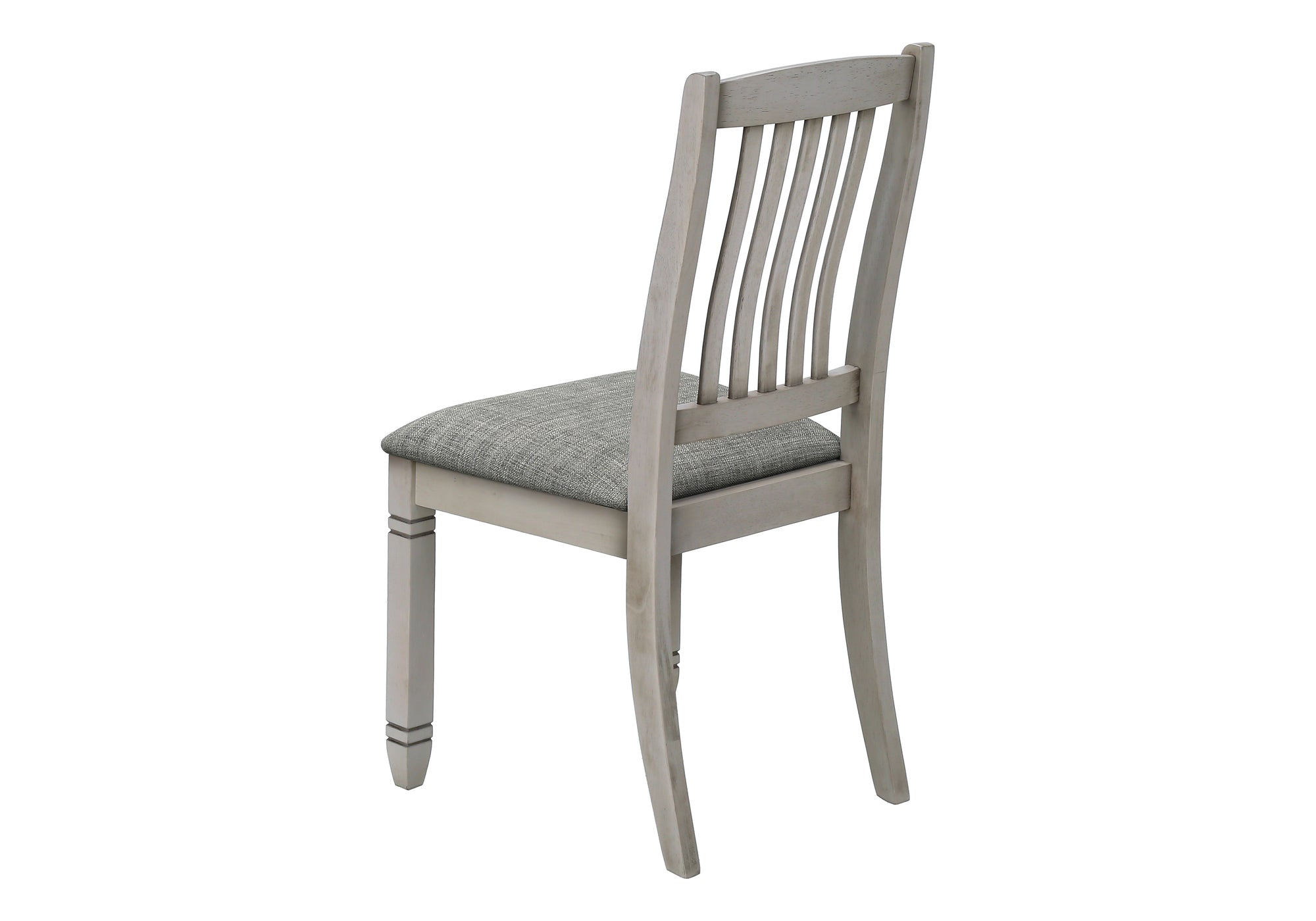 CHAISE - 2PCS - 38"H / REMBOURREE TISSU GRIS – I 1256