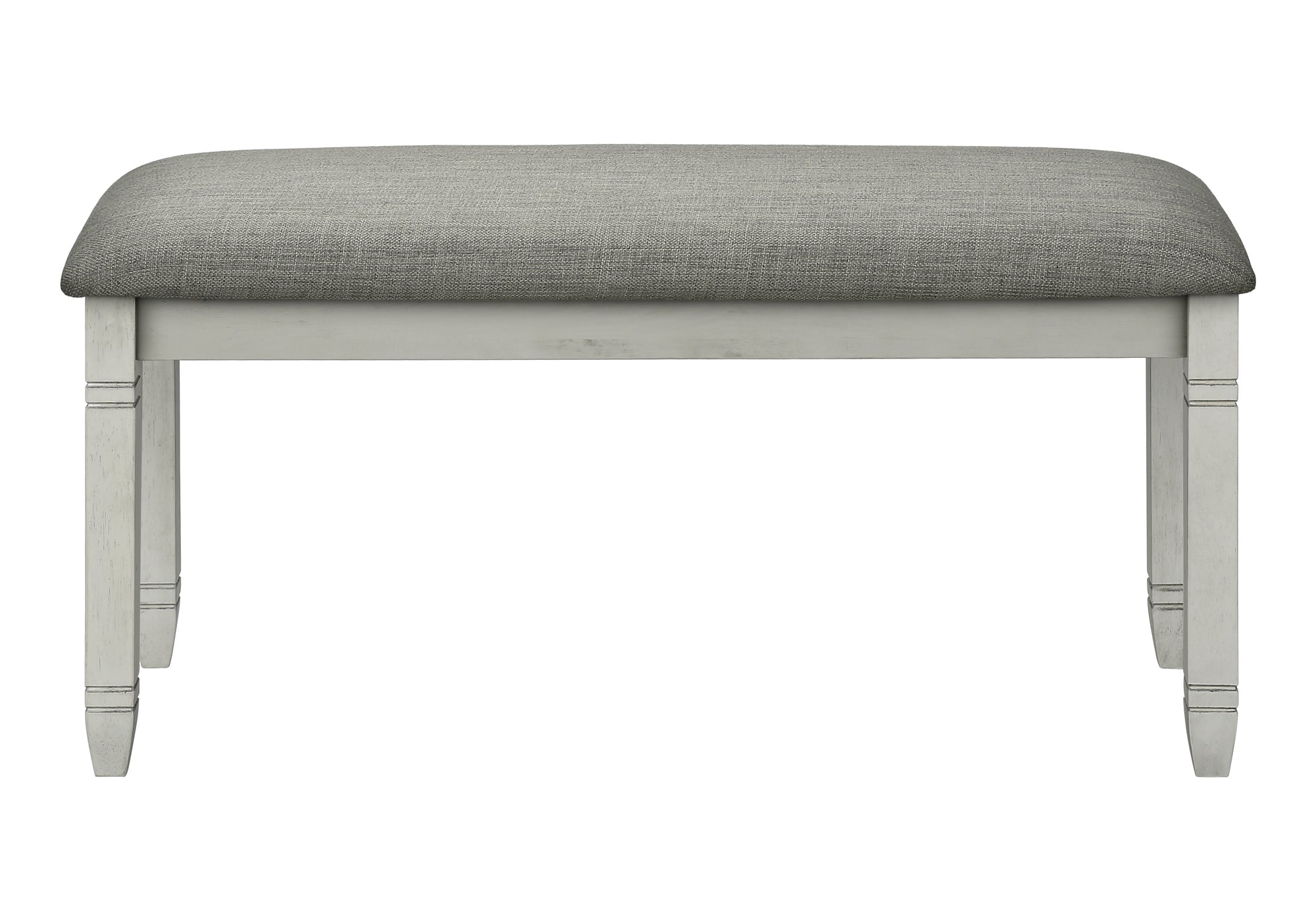 BANC - 41"L / REMBOURREE TISSU GRIS – I 1257
