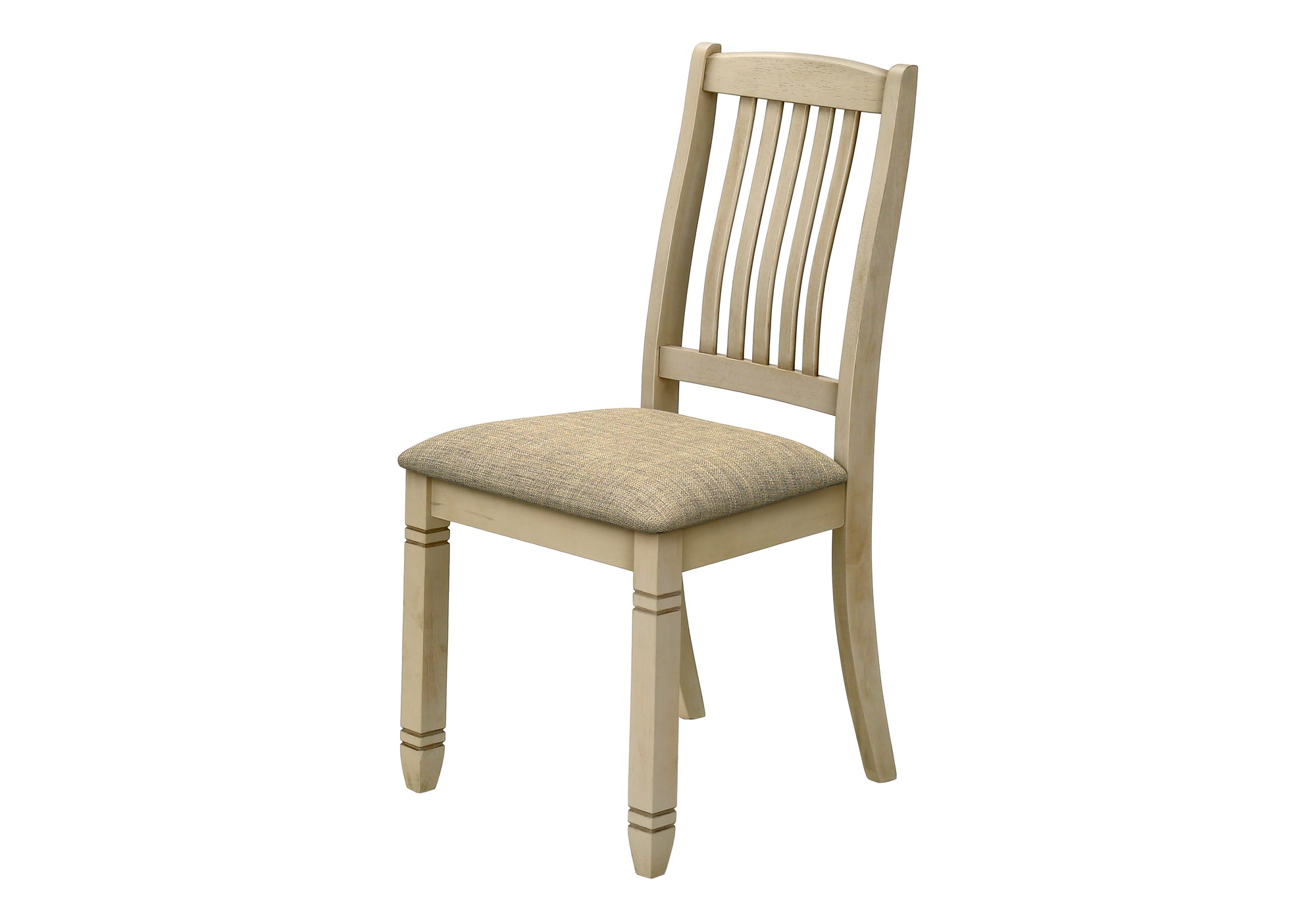CHAISE - 2PCS - 38"H / REMBOURREE TISSU BEIGE – I 1265