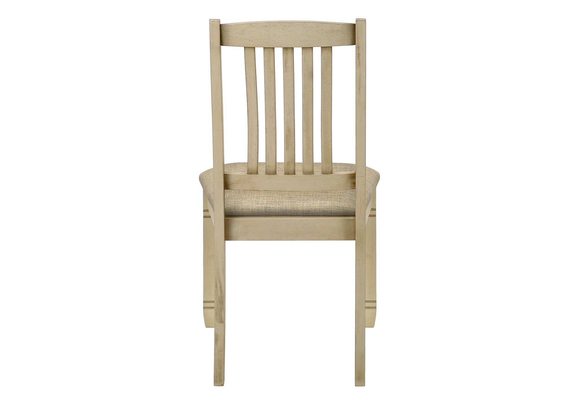 CHAISE - 2PCS - 38"H / REMBOURREE TISSU BEIGE – I 1265