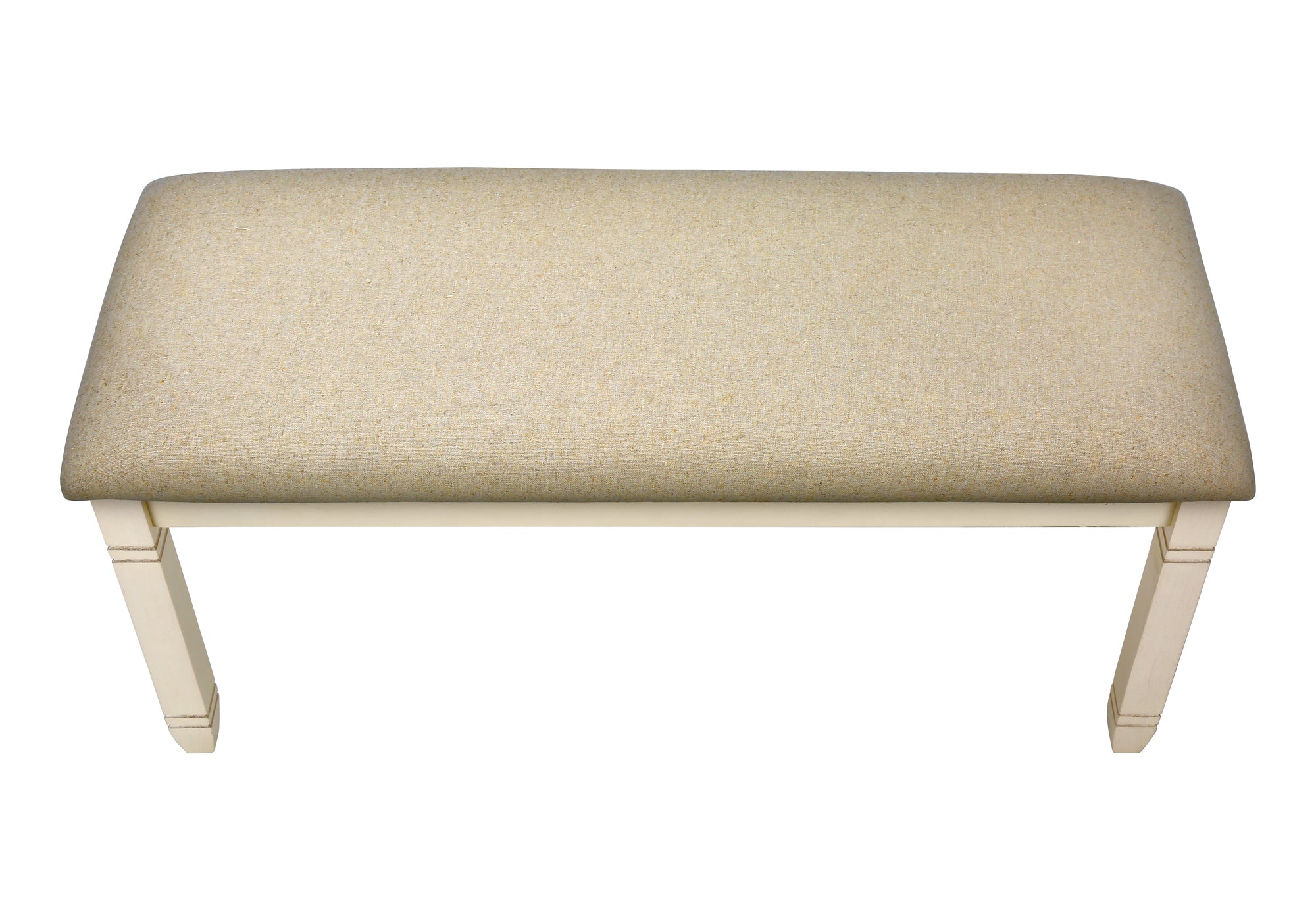 BANC - 41"L / REMBOURREE TISSU BEIGE – I 1266