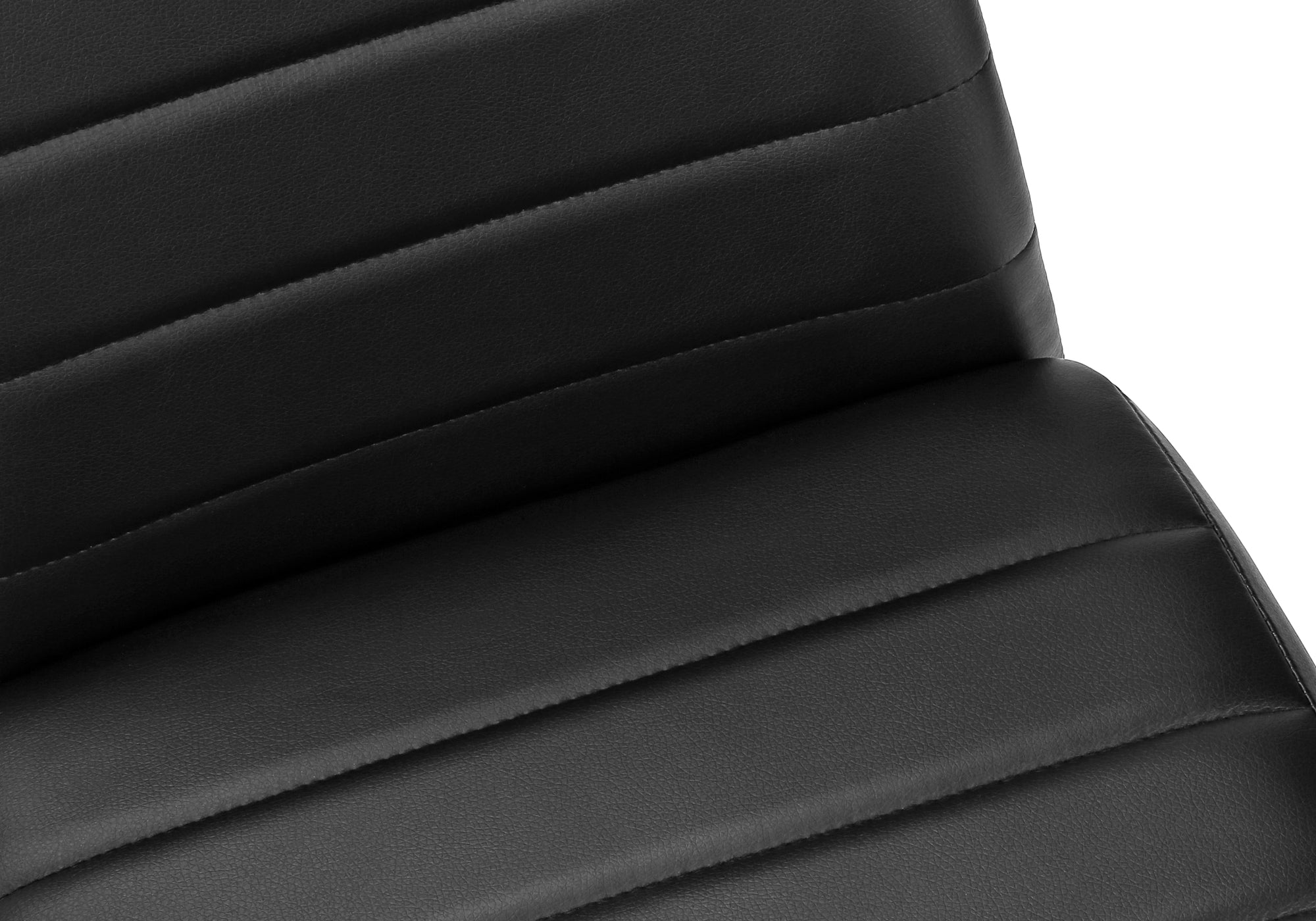 CHAISE - 2PCS / 39"H / SIMILI-CUIR NOIR / METAL – I 1270