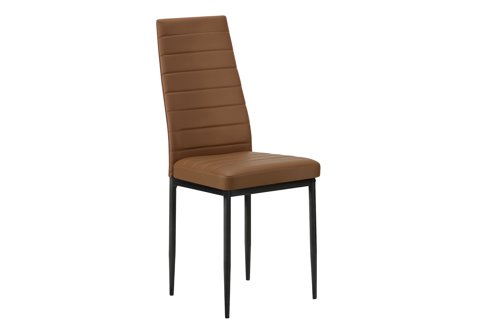 CHAISE - 2PCS / 39"H / SIMILI-CUIR COGNAC / METAL – I 1275
