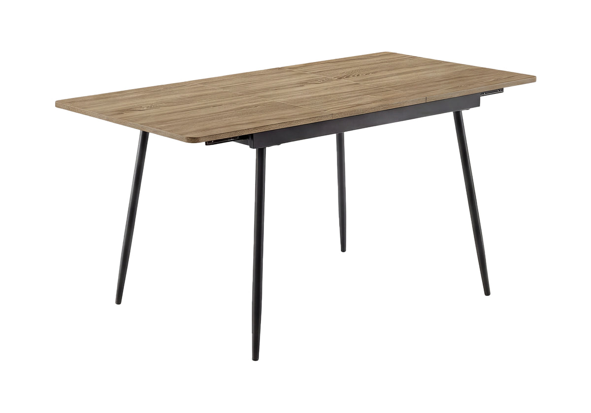 TABLE A MANGER - TAUPE / METAL 30"X 44"X 60" / EXTENSION 16" – I 1278