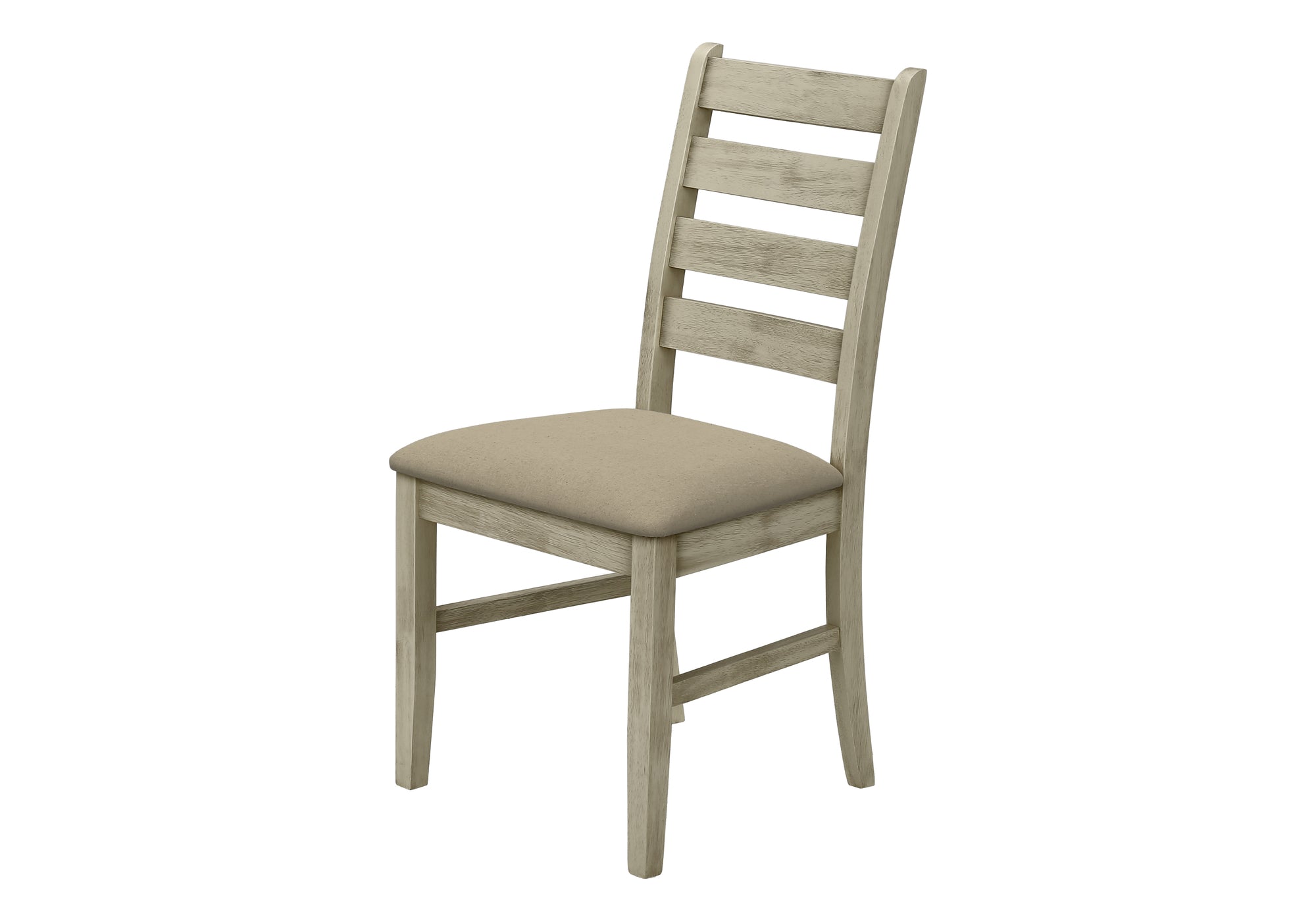 CHAISE - 2PCS - 38"H / REMBOURREE TISSU BEIGE – I 1336