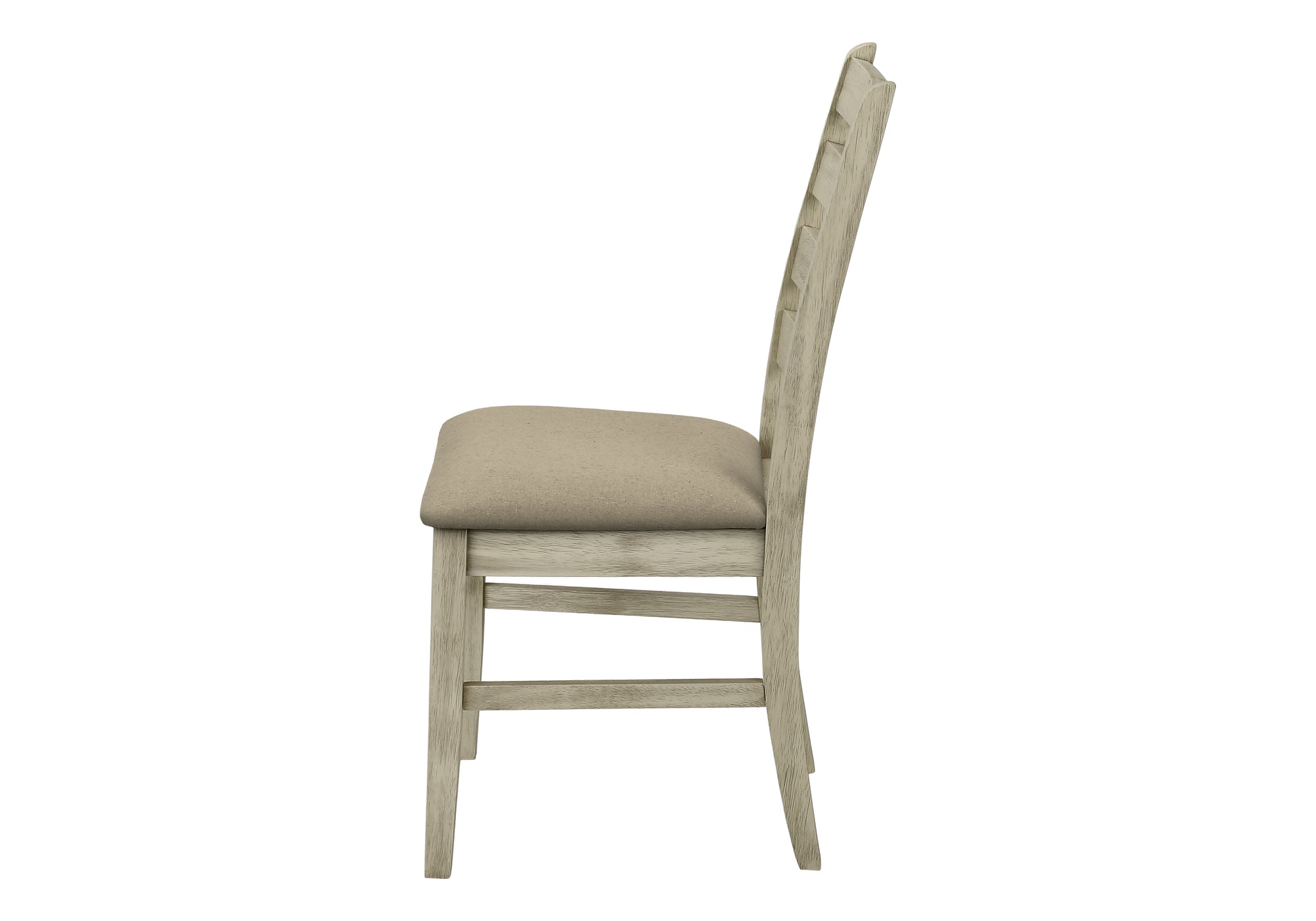 CHAISE - 2PCS - 38"H / REMBOURREE TISSU BEIGE – I 1336