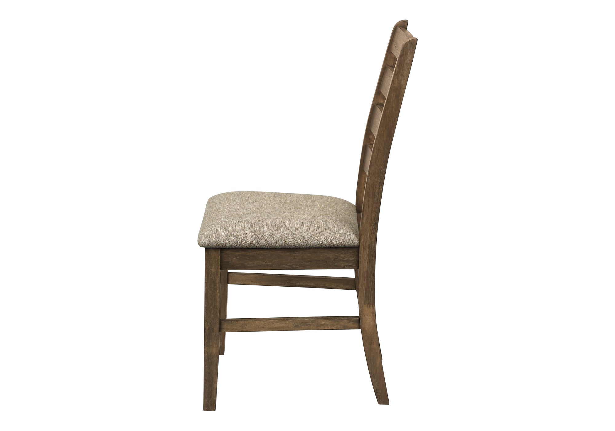 CHAISE - 2PCS - 38"H / REMBOURREE TISSU BRUN – I 1342