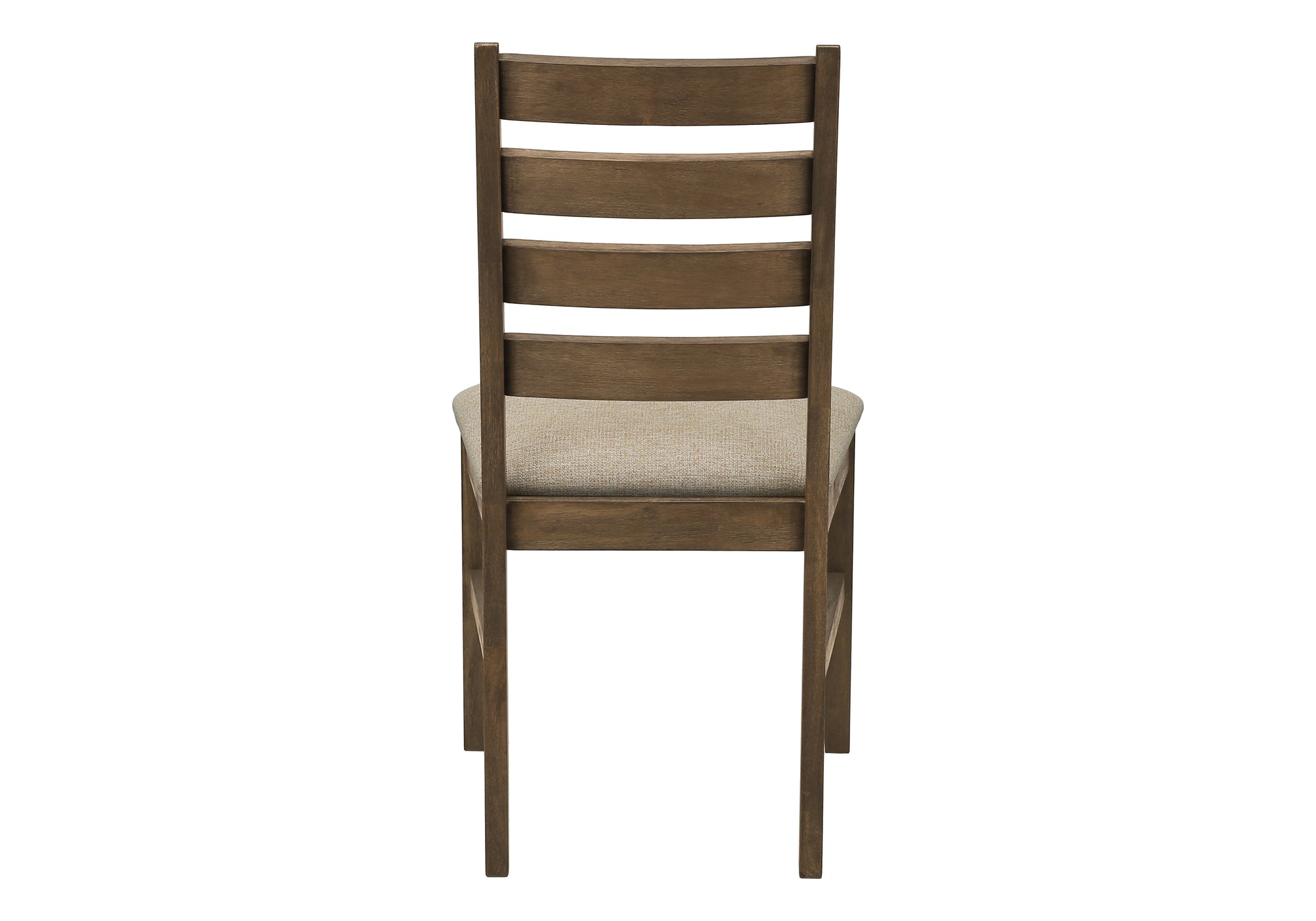 CHAISE - 2PCS - 38"H / REMBOURREE TISSU BRUN – I 1342