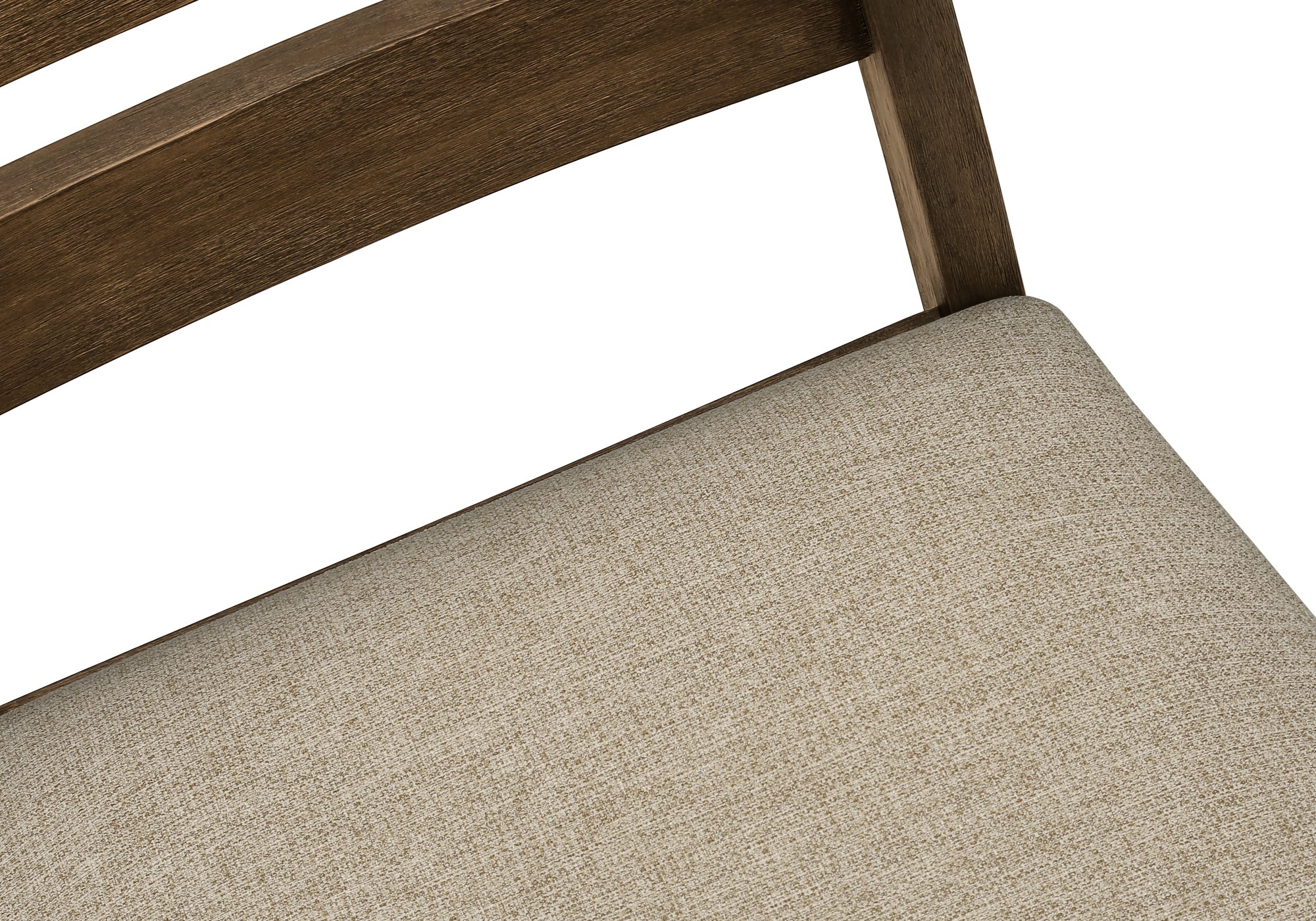 CHAISE - 2PCS - 38"H / REMBOURREE TISSU BRUN – I 1342