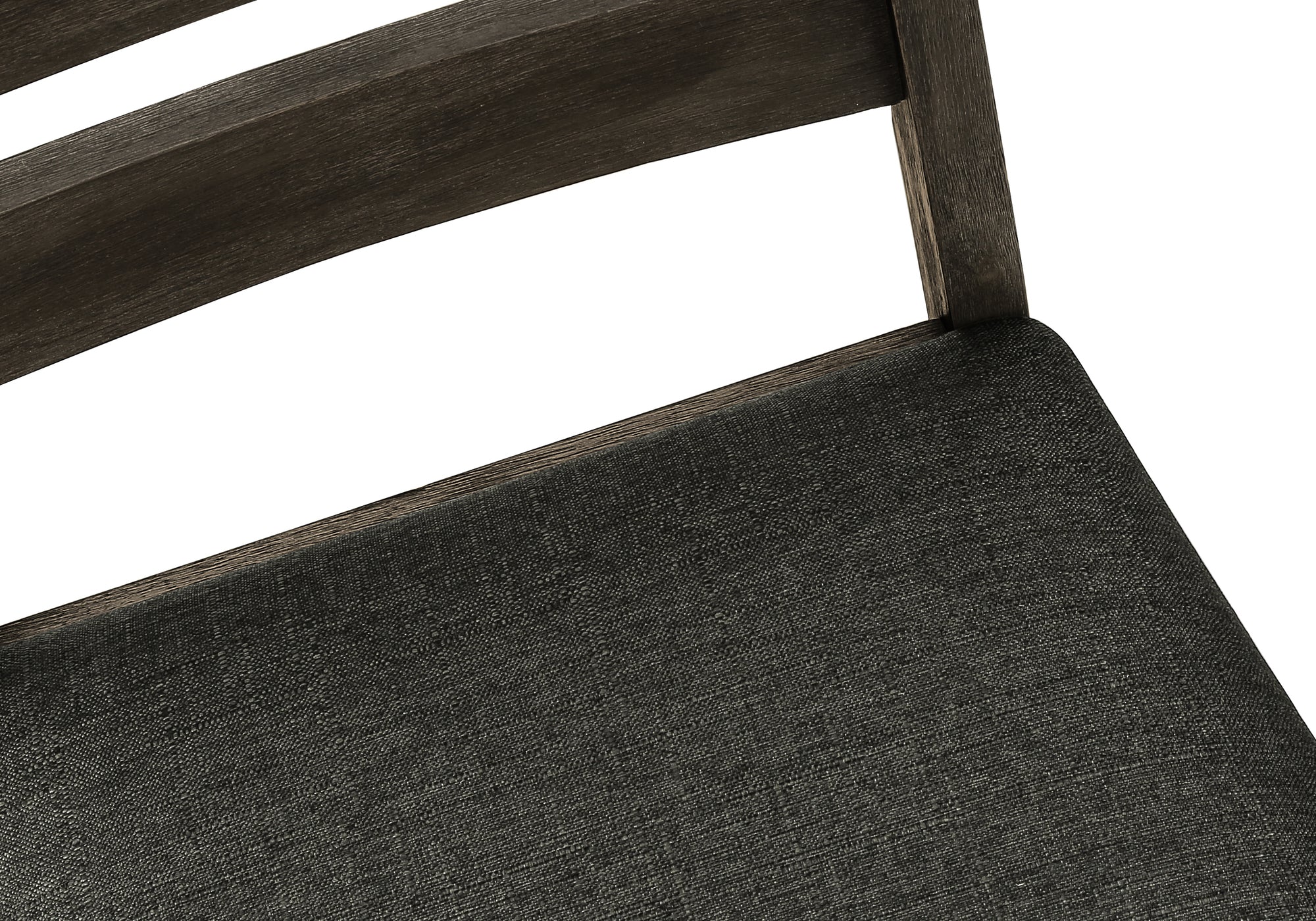 CHAISE - 2PCS - 38"H / REMBOURREE TISSU GRIS FONCE – I 1347