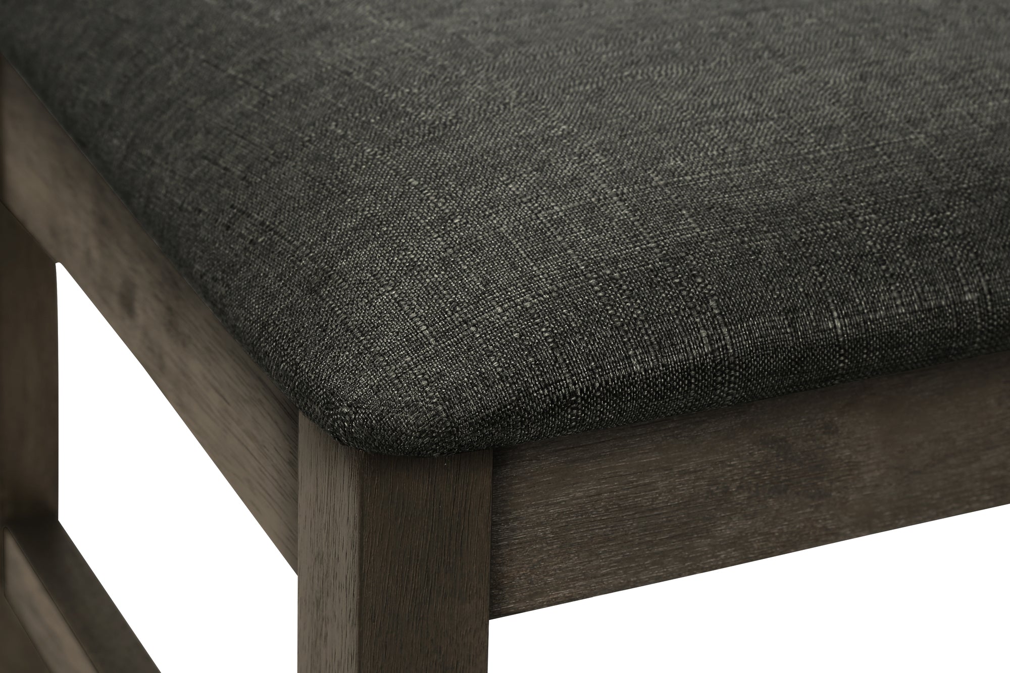 CHAISE - 2PCS - 38"H / REMBOURREE TISSU GRIS FONCE – I 1347