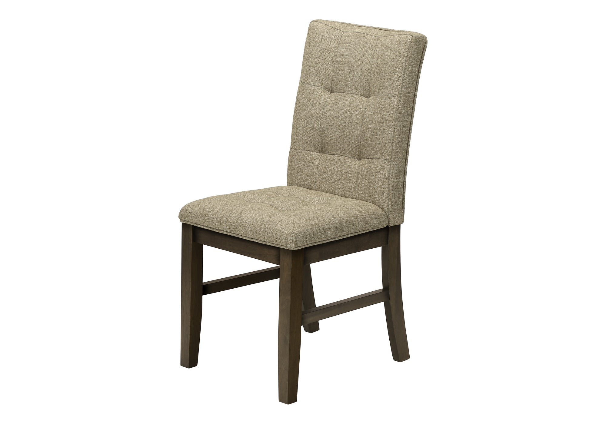 CHAISE - 2PCS / 37"H / GRIS / SIEGE TISSU BRUN – I 1378