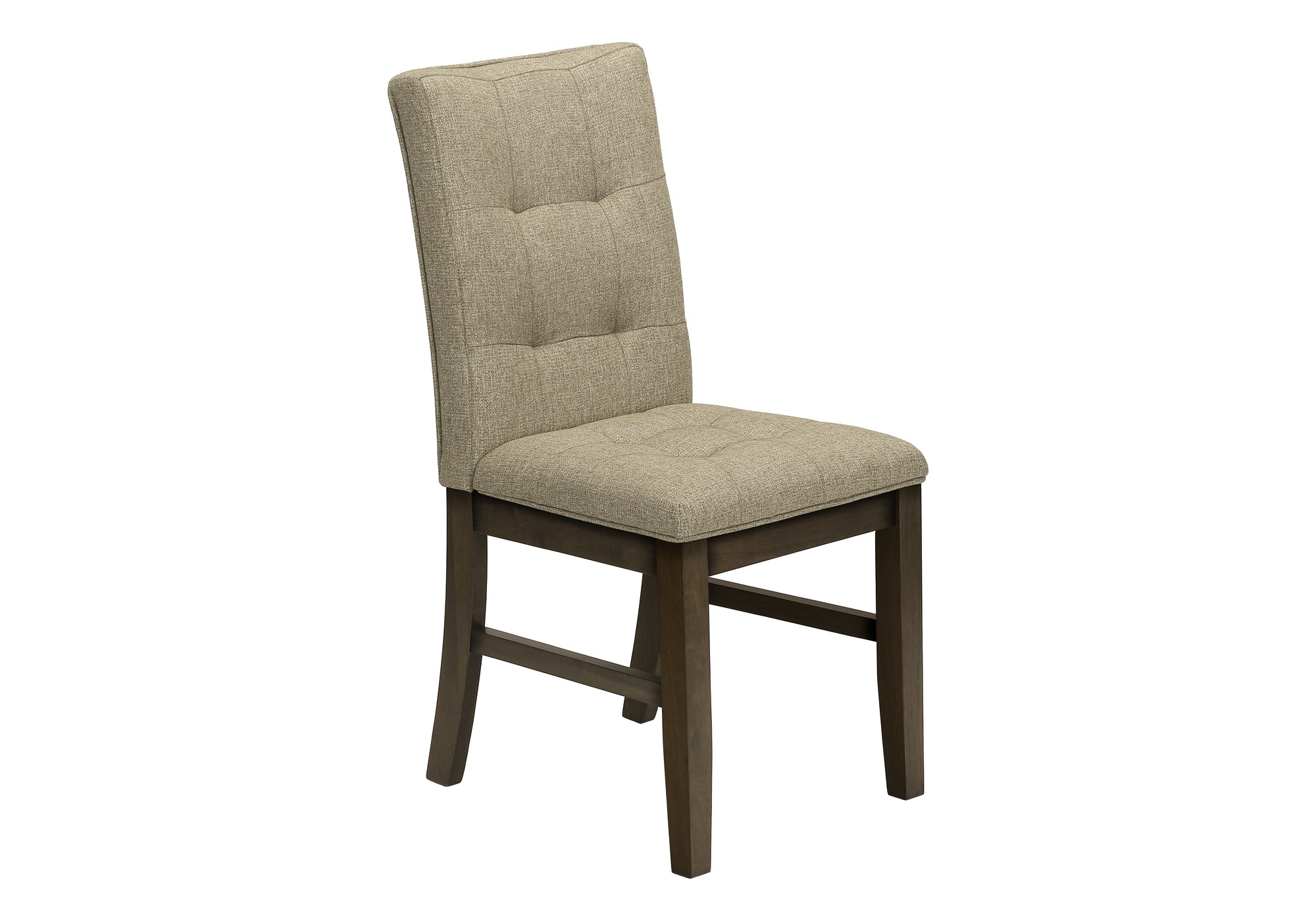 CHAISE - 2PCS / 37"H / GRIS / SIEGE TISSU BRUN – I 1378
