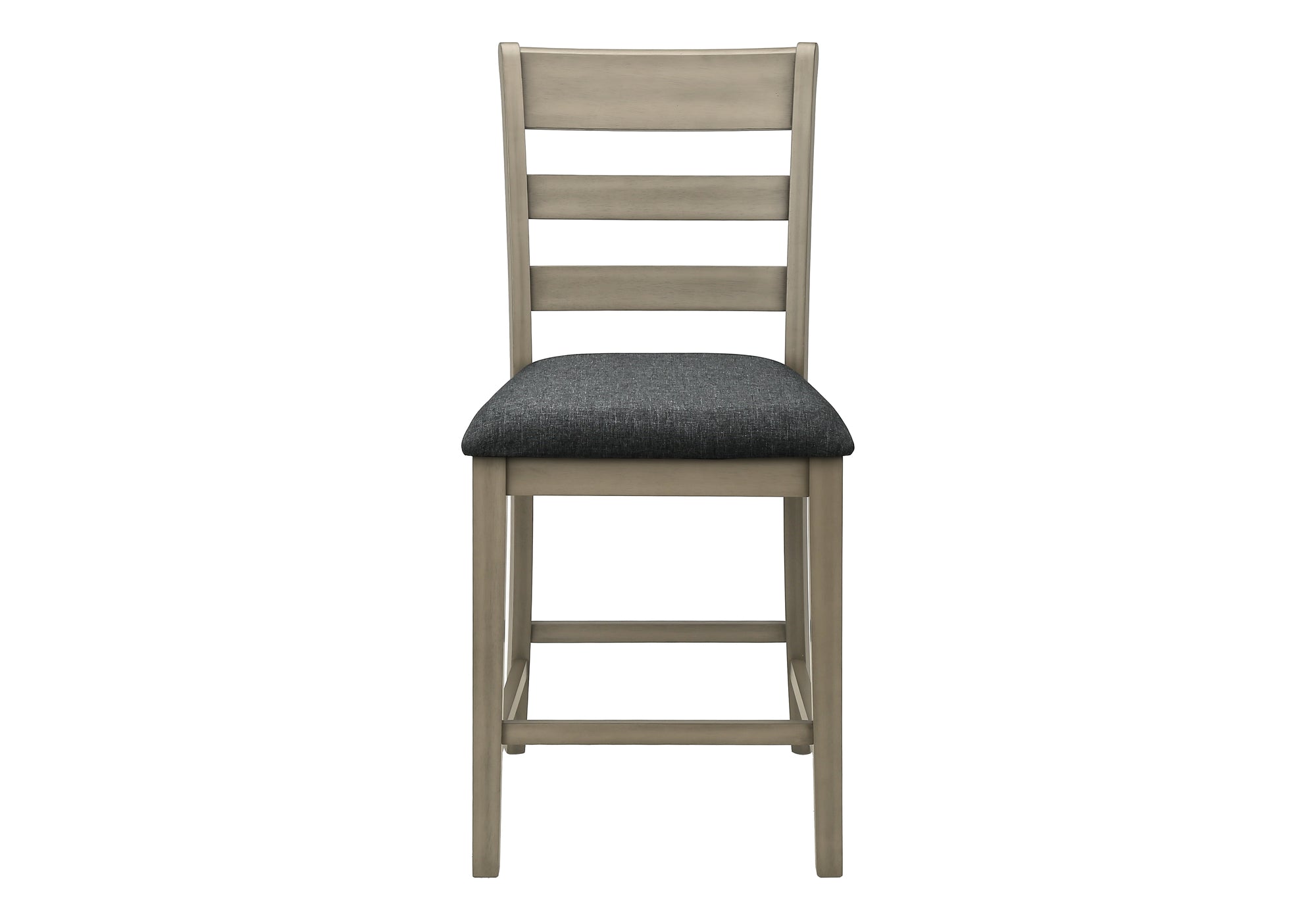 CHAISE - 2PCS - 42"H / GRIS ANTIQUE HAUTEUR COMPTOIR – I 1382