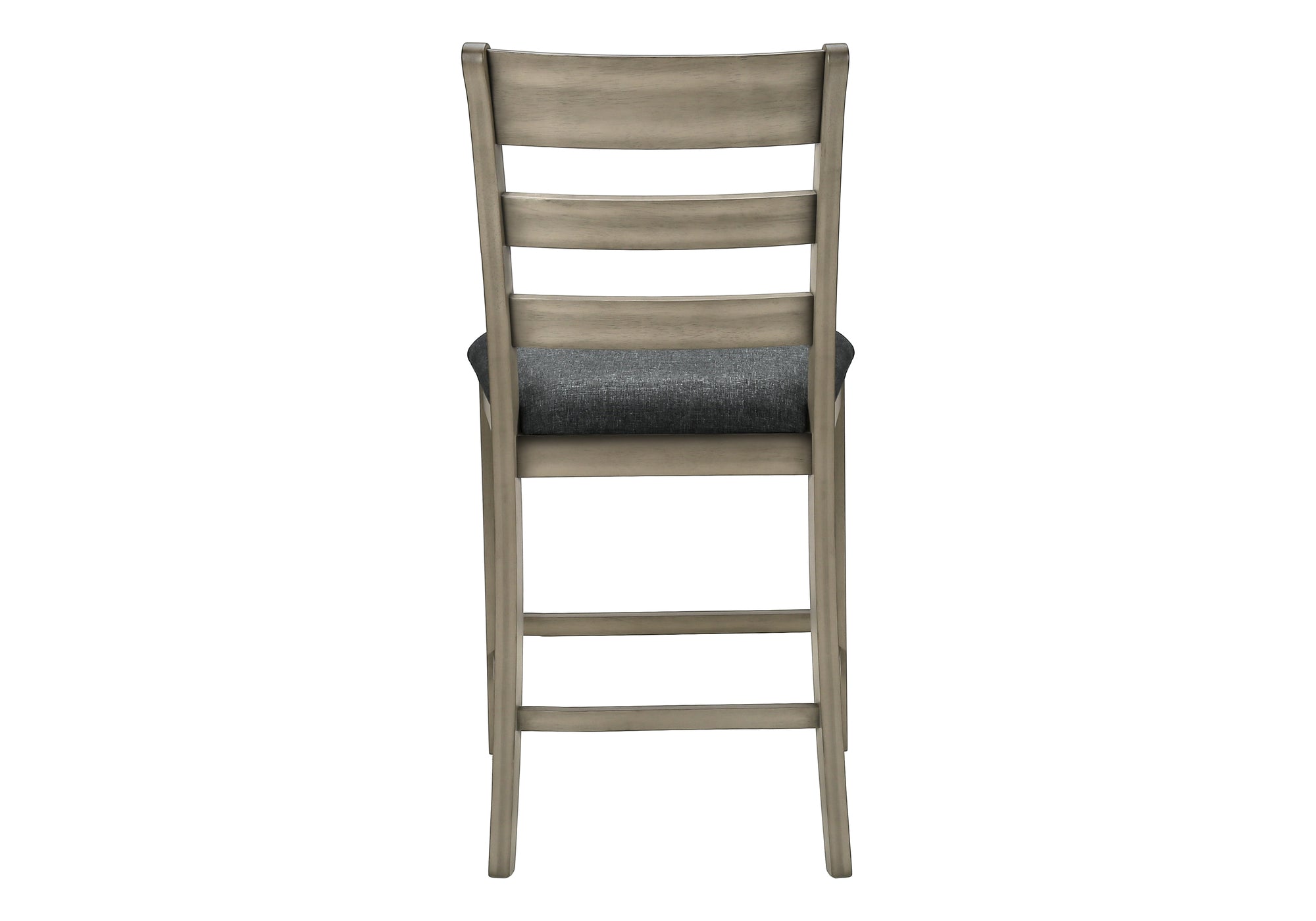 CHAISE - 2PCS - 42"H / GRIS ANTIQUE HAUTEUR COMPTOIR – I 1382