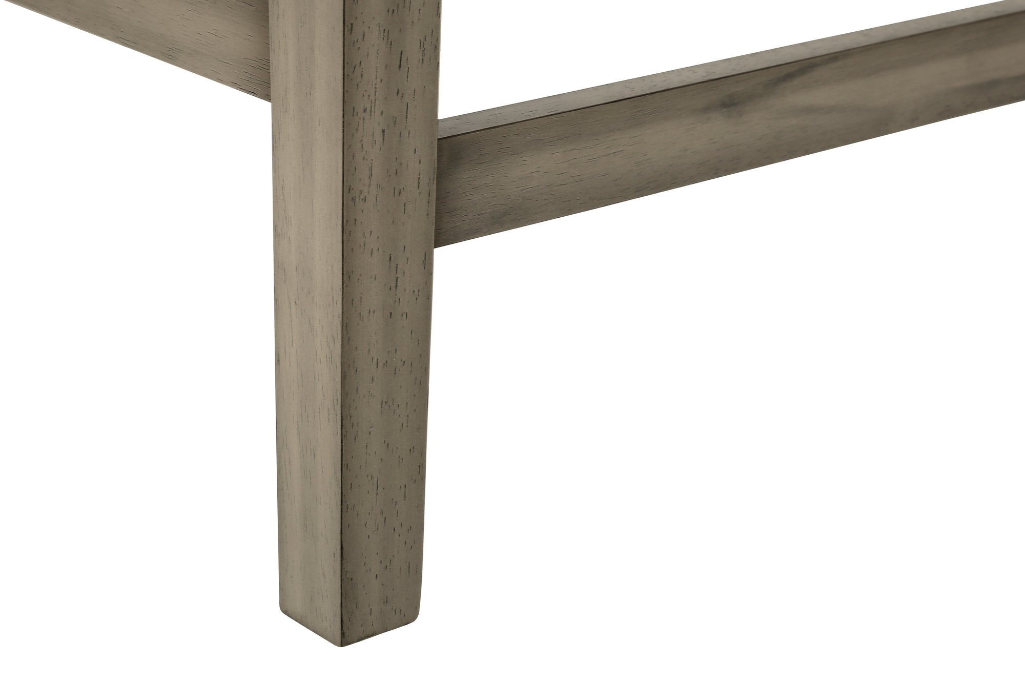 BANC - 46"L / GRIS ANTIQUE / SIEGE TISSU NOIR – I 1383