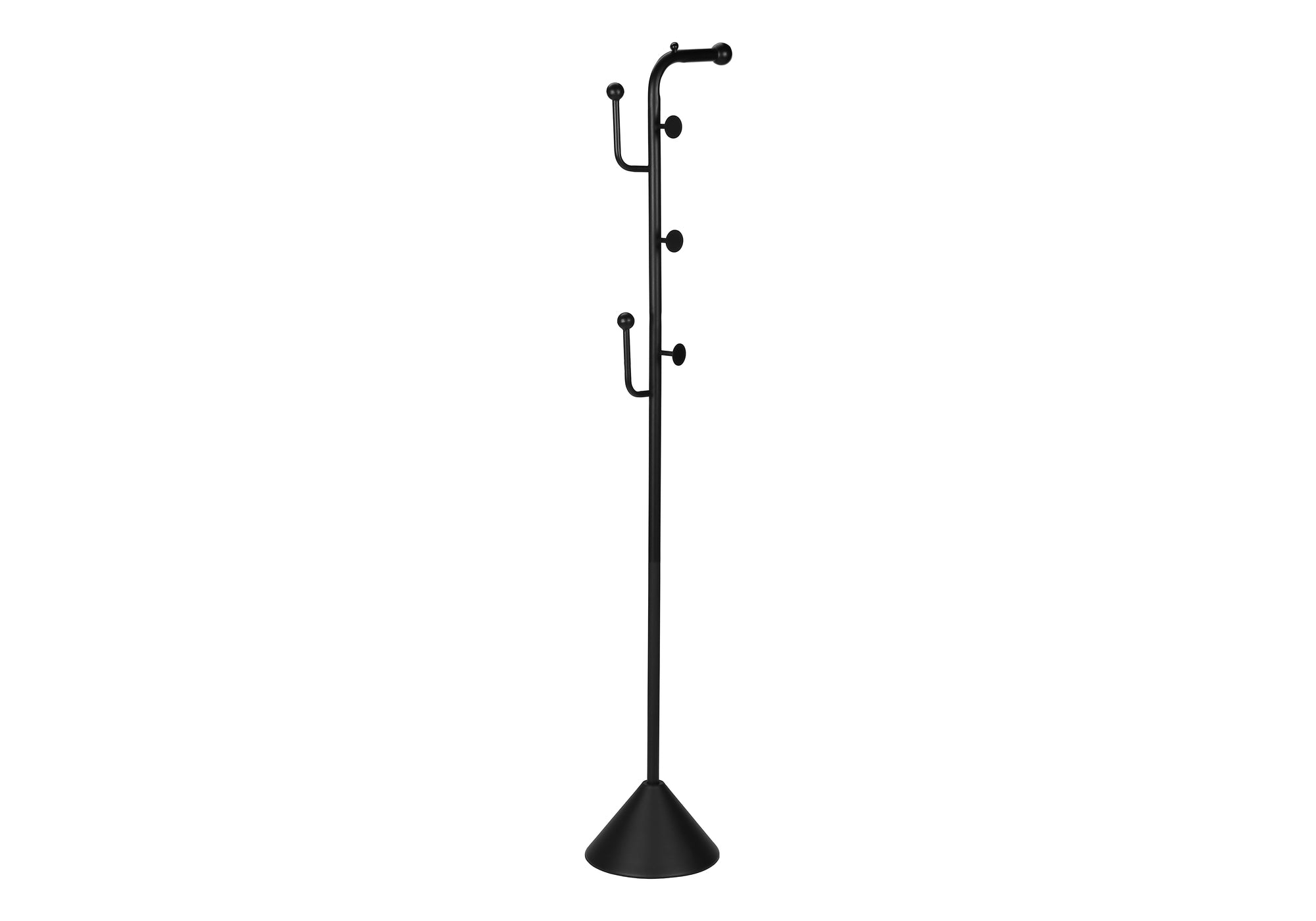 PATERE - 66"H / STYLE CONTEMPORAIN METAL NOIR SATINE – I 2021