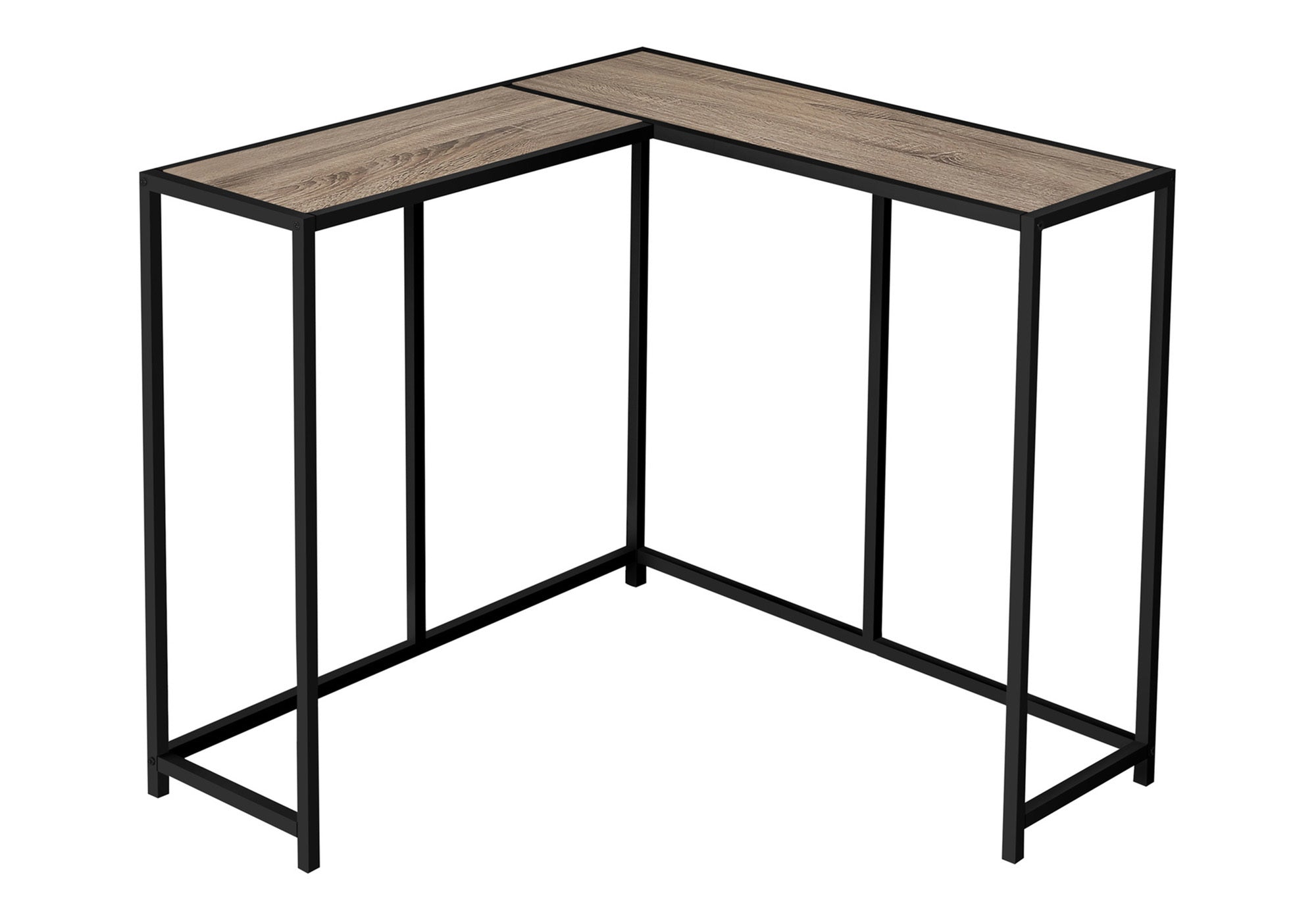 TABLE D'APPOINT - 36"L / TAUPE FONCE / CONSOLE DE COIN – I 2155.