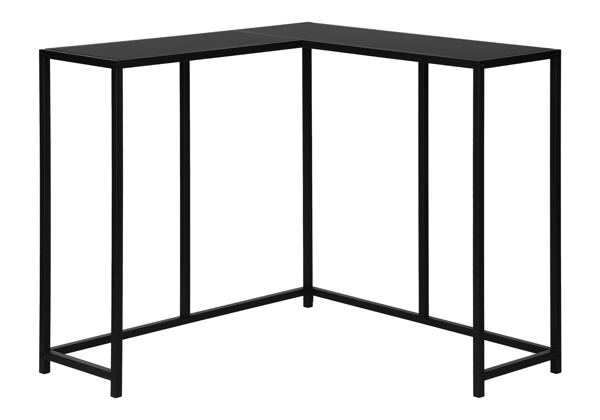 TABLE D'APPOINT - 36"L / NOIR / CONSOLE DE COIN – I 2157.