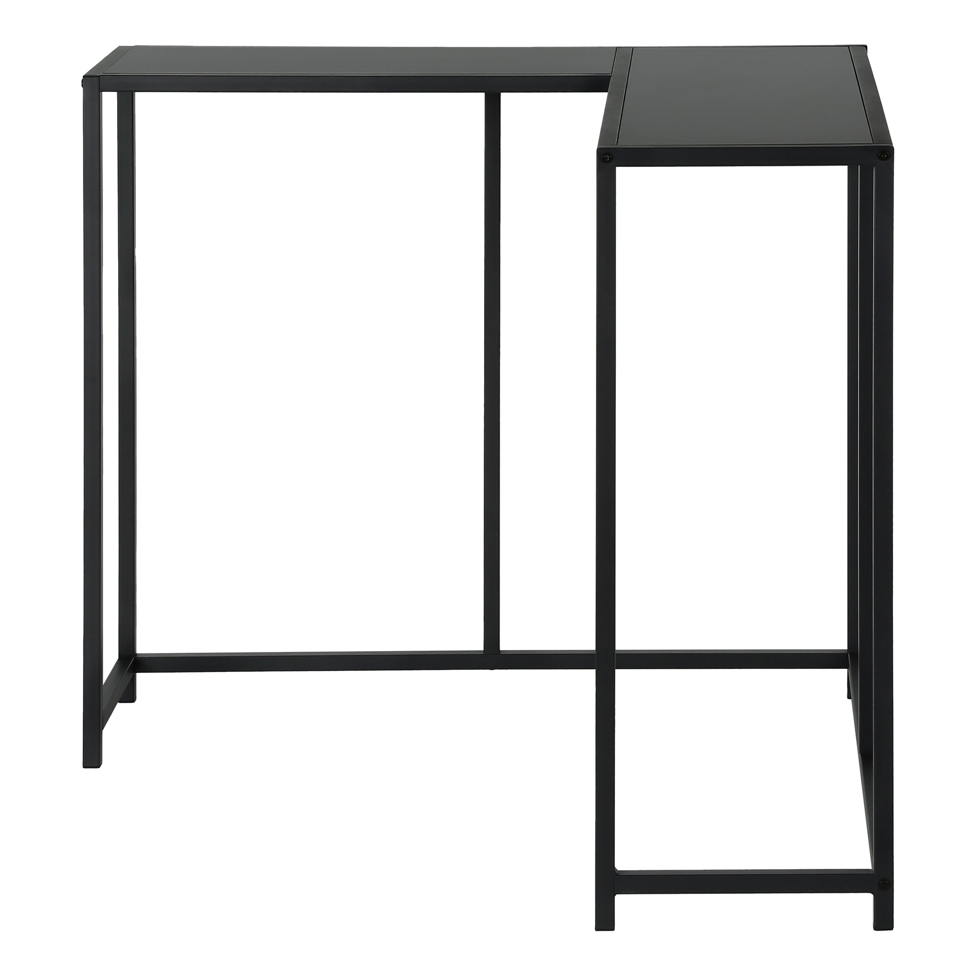 TABLE D'APPOINT - 36"L / NOIR / CONSOLE DE COIN – I 2157.