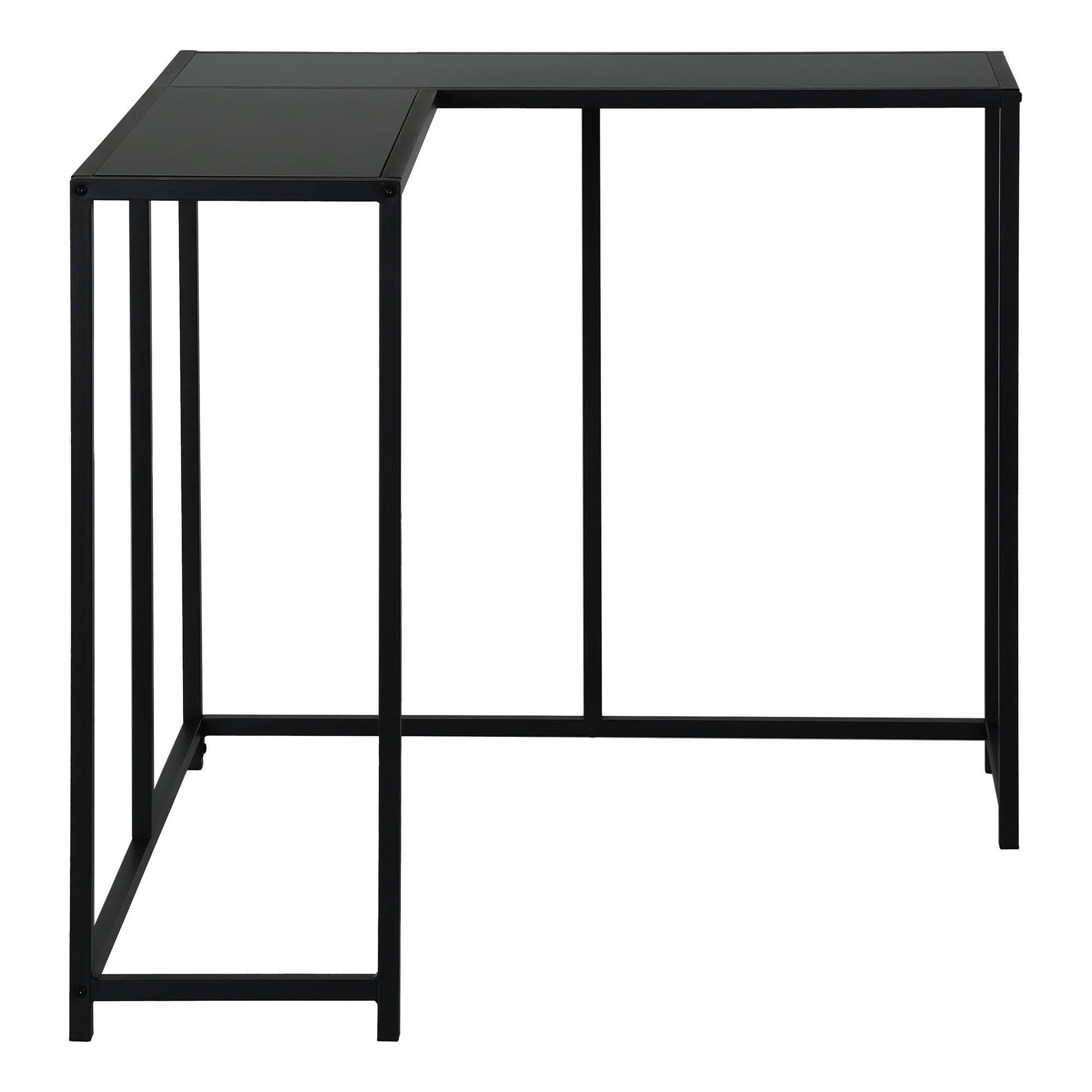 TABLE D'APPOINT - 36"L / NOIR / CONSOLE DE COIN – I 2157.